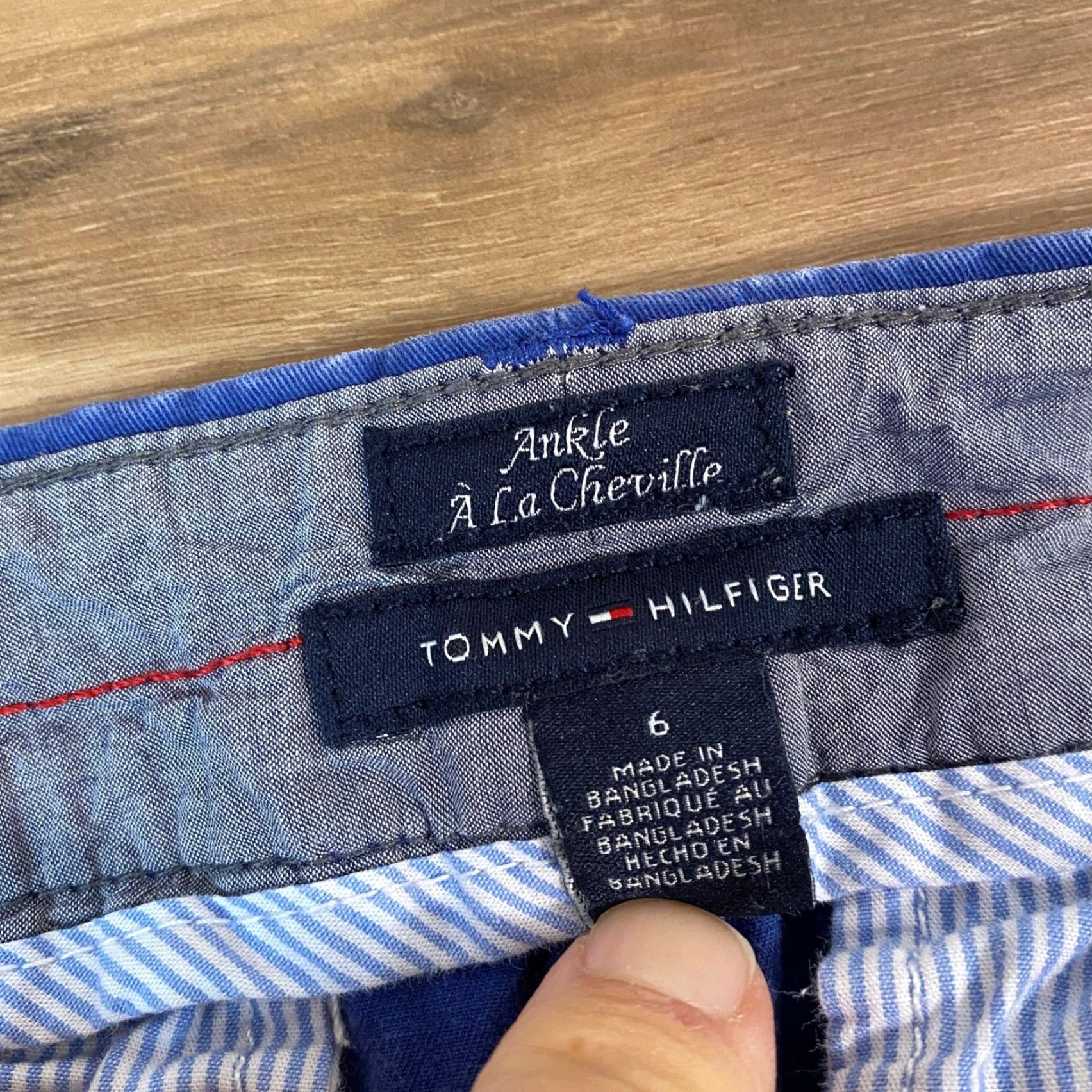 Tommy Hilfiger Tommy Hilfiger Ankle Chinos Womens Size 6 Blue Pants Trousers Chino Pants Casual Classic Size 28" / US 6 / IT 42 - 5 Thumbnail