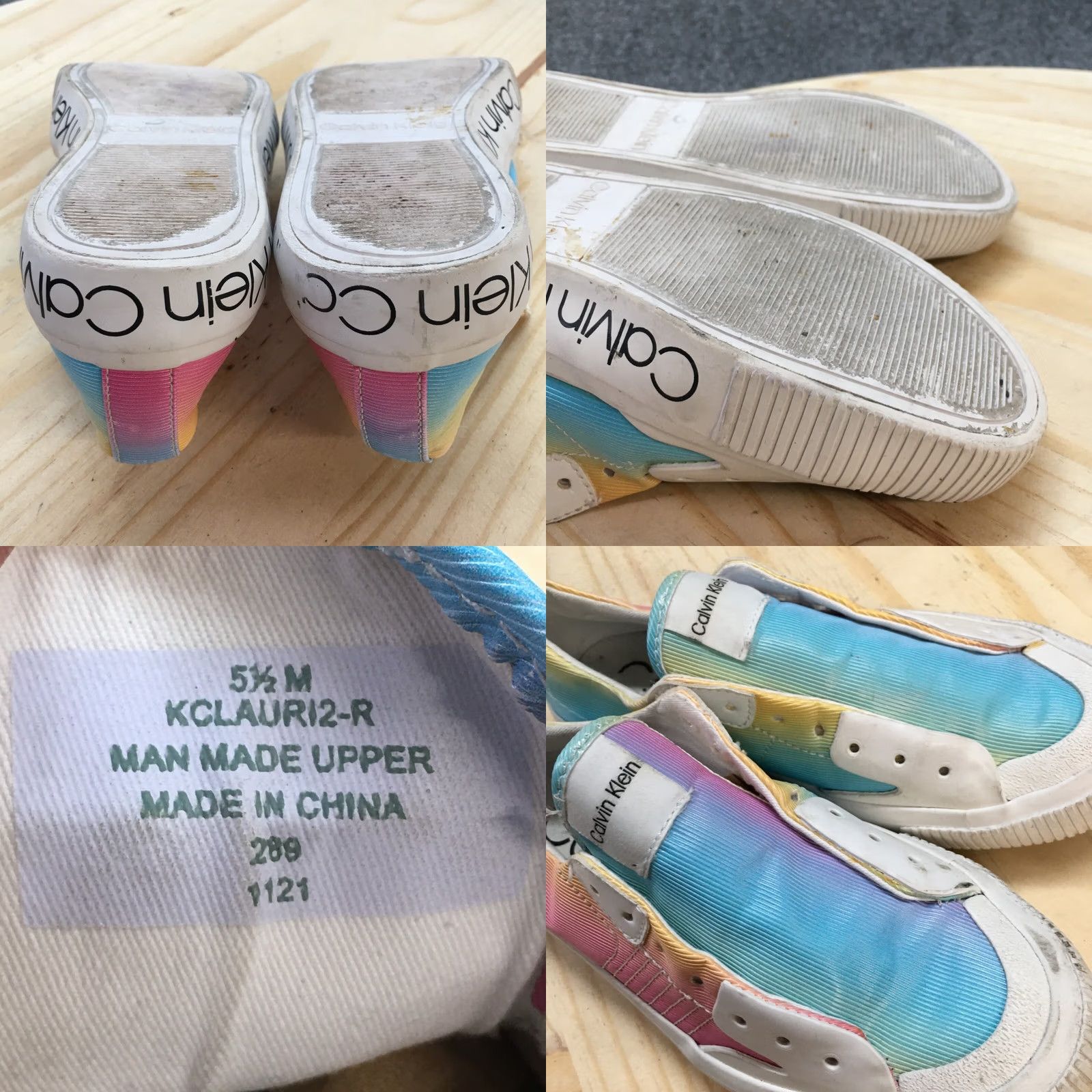 Calvin Klein Calvin Klein Shoes Womens 5.5 M Clauri Low Top Sneakers Multicolor Round Toe - Casual Sneaker for Women Size M / US 6-8 / IT 42-44 - 9 Thumbnail