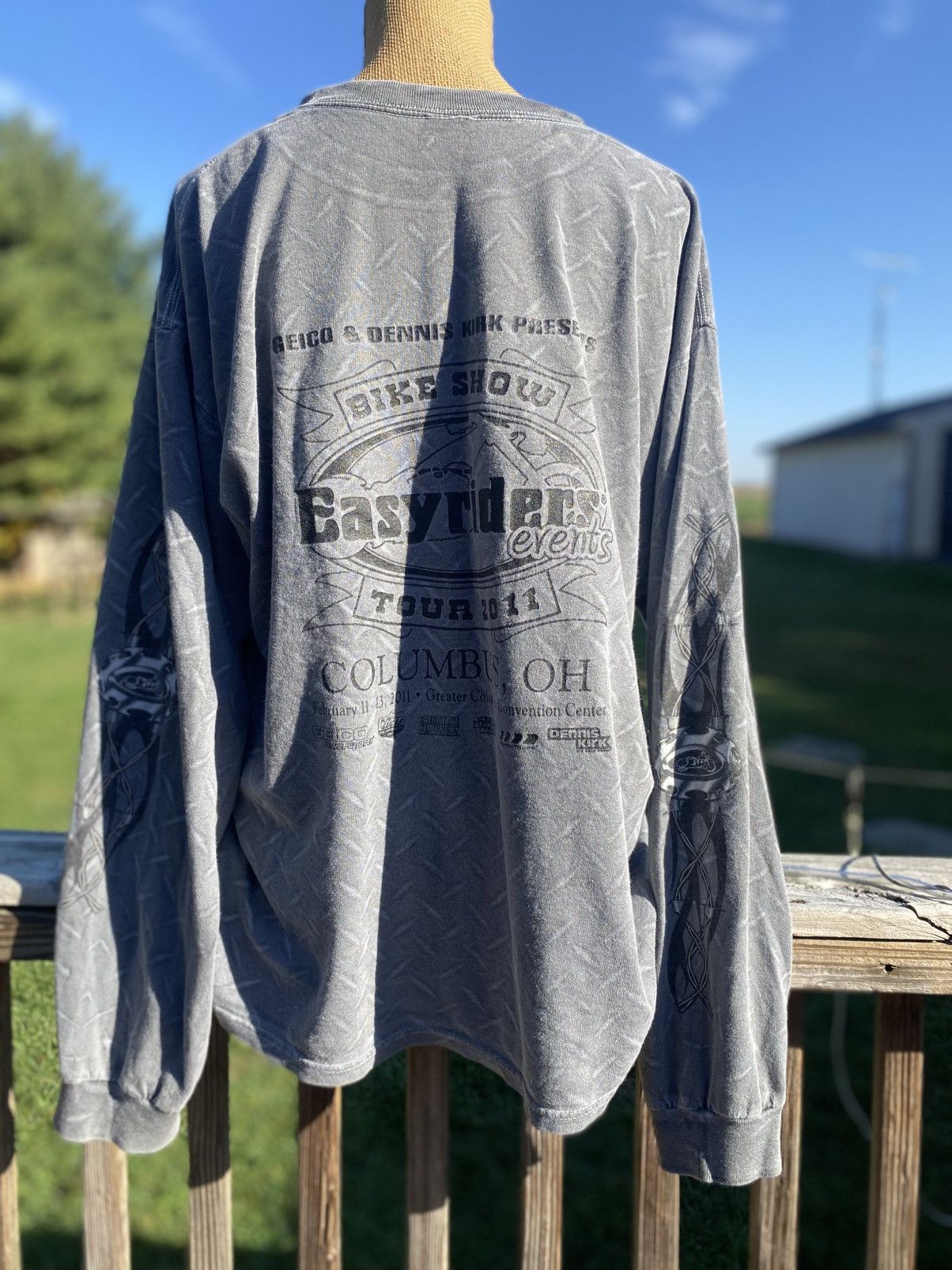 Other Vintage 2011 Easyriders Long Sleeve Diamond Plate Gray XL Size US XL / EU 56 / 4 - 9 Thumbnail