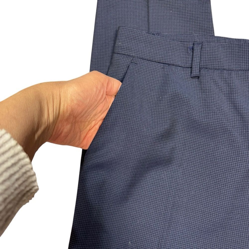 Paul Smith New Paul Smith Junior Wool Navy Plaid Pants Size 16 Size US 26 / EU 42 - 9 Thumbnail