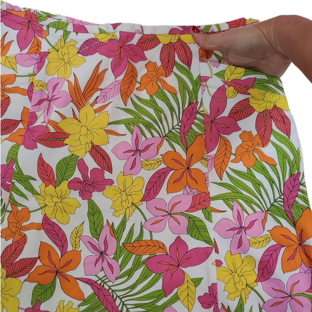 Other Briggs Casual | Flower Print Skirt w/Vintage Feel | Size 10 Size 31" - 3 Thumbnail