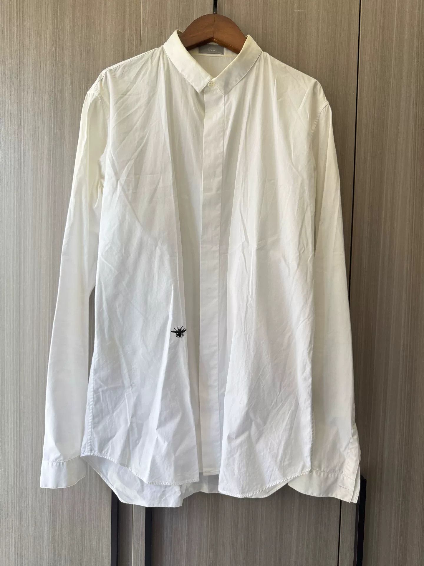 Dior Dior Homme White Cotton Shirt Size US M / EU 48-50 / 2 - 1 Thumbnail