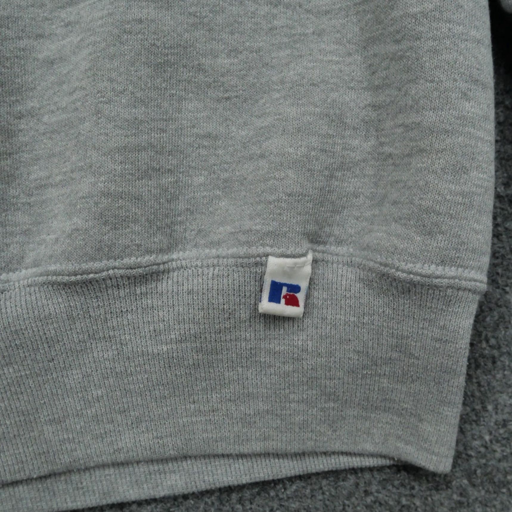 Russell Athletic VINTAGE Russell Athletic Sweatshirt Mens XL Grey Pullover 90s Spartans Emproia? (Original says Emporia) Size US XL / EU 56 / 4 - 6 Thumbnail