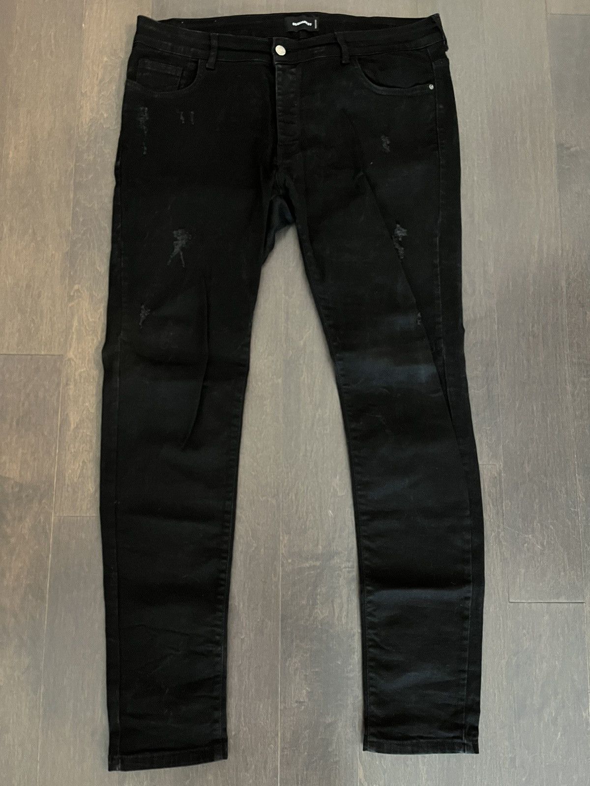 image of Dsquared2 Distressed Dsquared Jeans in Black, Men's (Size 38)