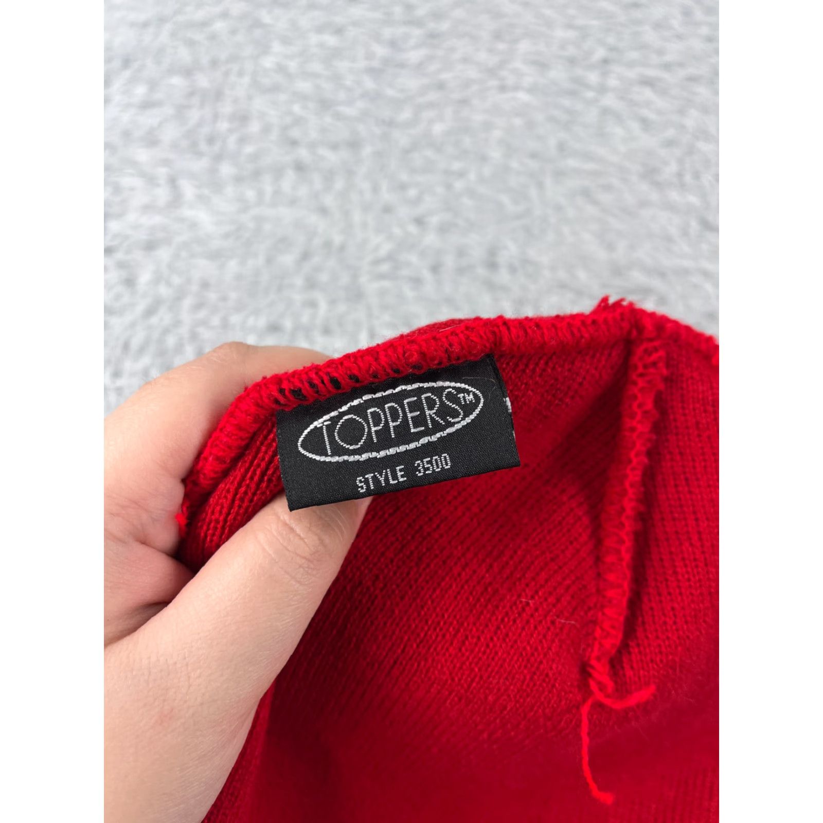 Vintage Eagle Ridge Golf Course Beanie Toque Adult One Size Red Knit 100% Acrylic Golfer Size ONE SIZE - 7 Thumbnail