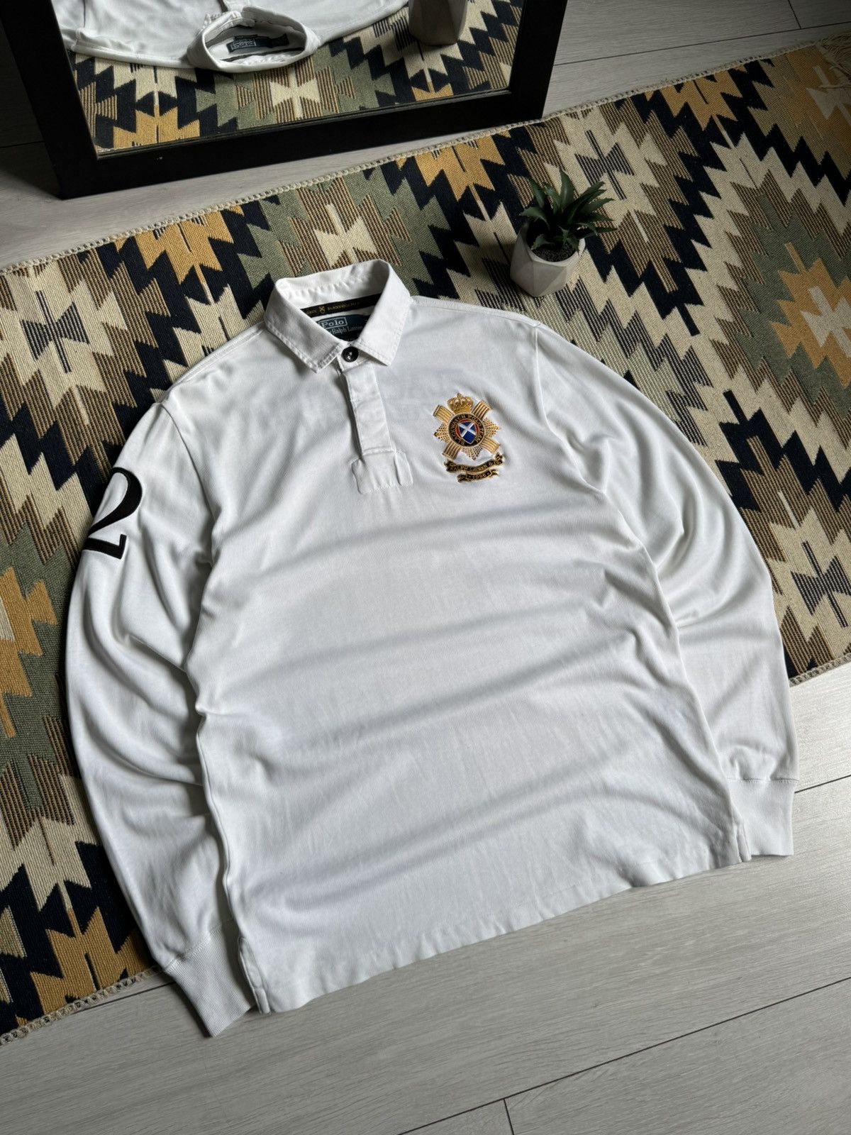 Polo Ralph Lauren Vintage Polo Ralph Lauren Black Watch Rugby Longsleve Size US M / EU 48-50 / 2 - 3 Thumbnail