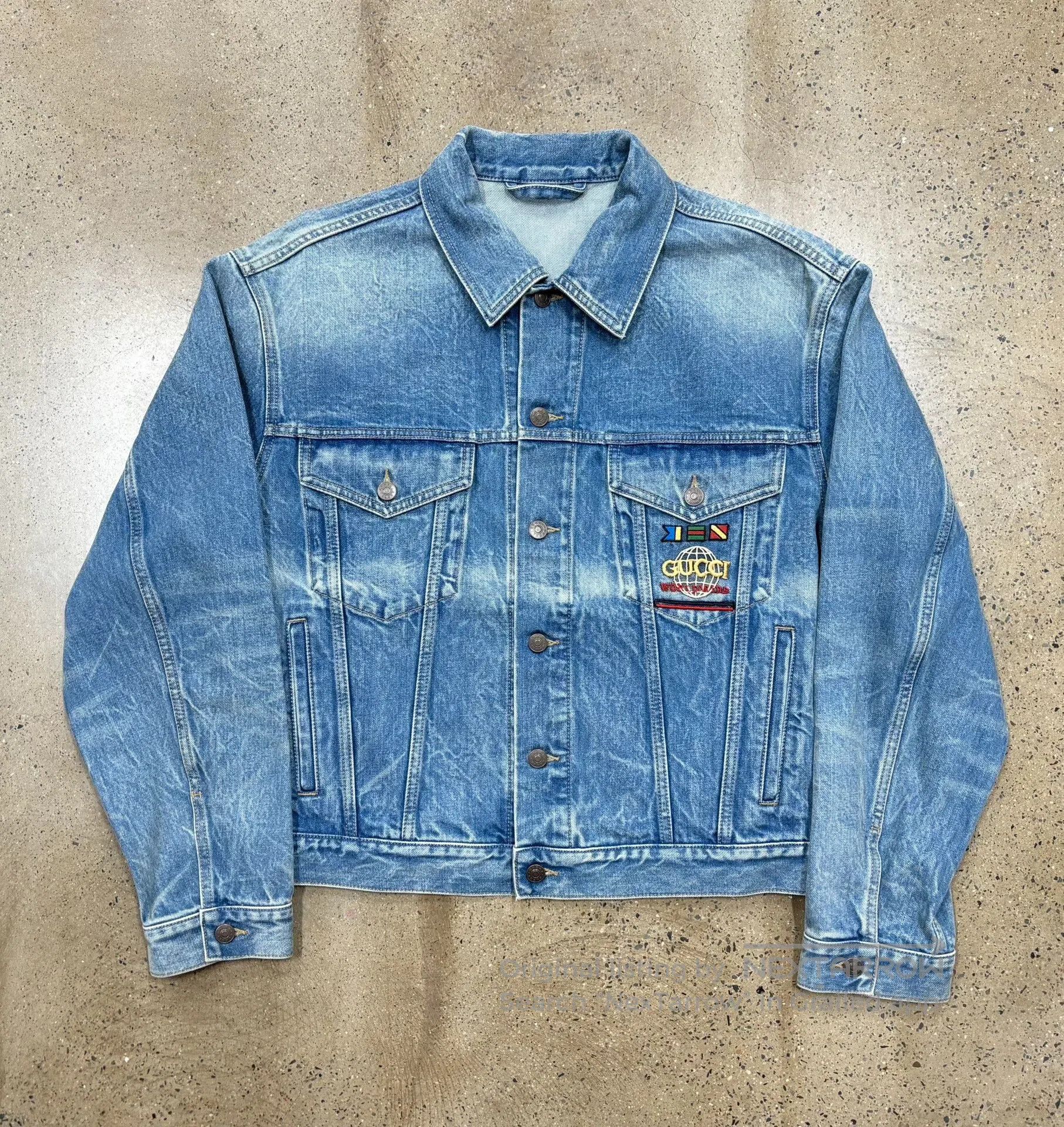 Gucci Vintage Logo Denim Jacket.