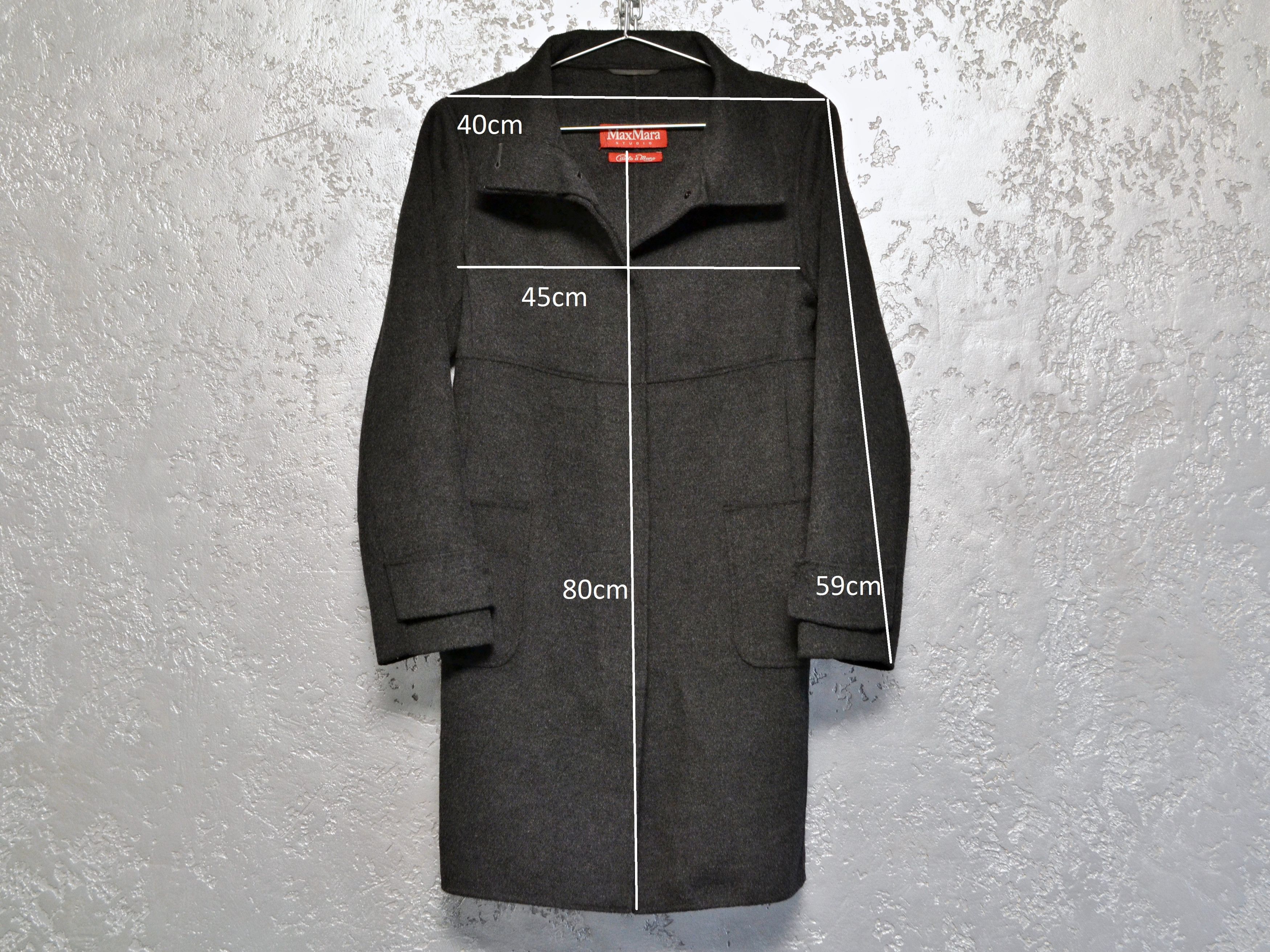 Max Mara Max Mara Studio Cucito A Mano Angora Rabbit Wool Coat Size S / US 4 / IT 40 - 2 Thumbnail