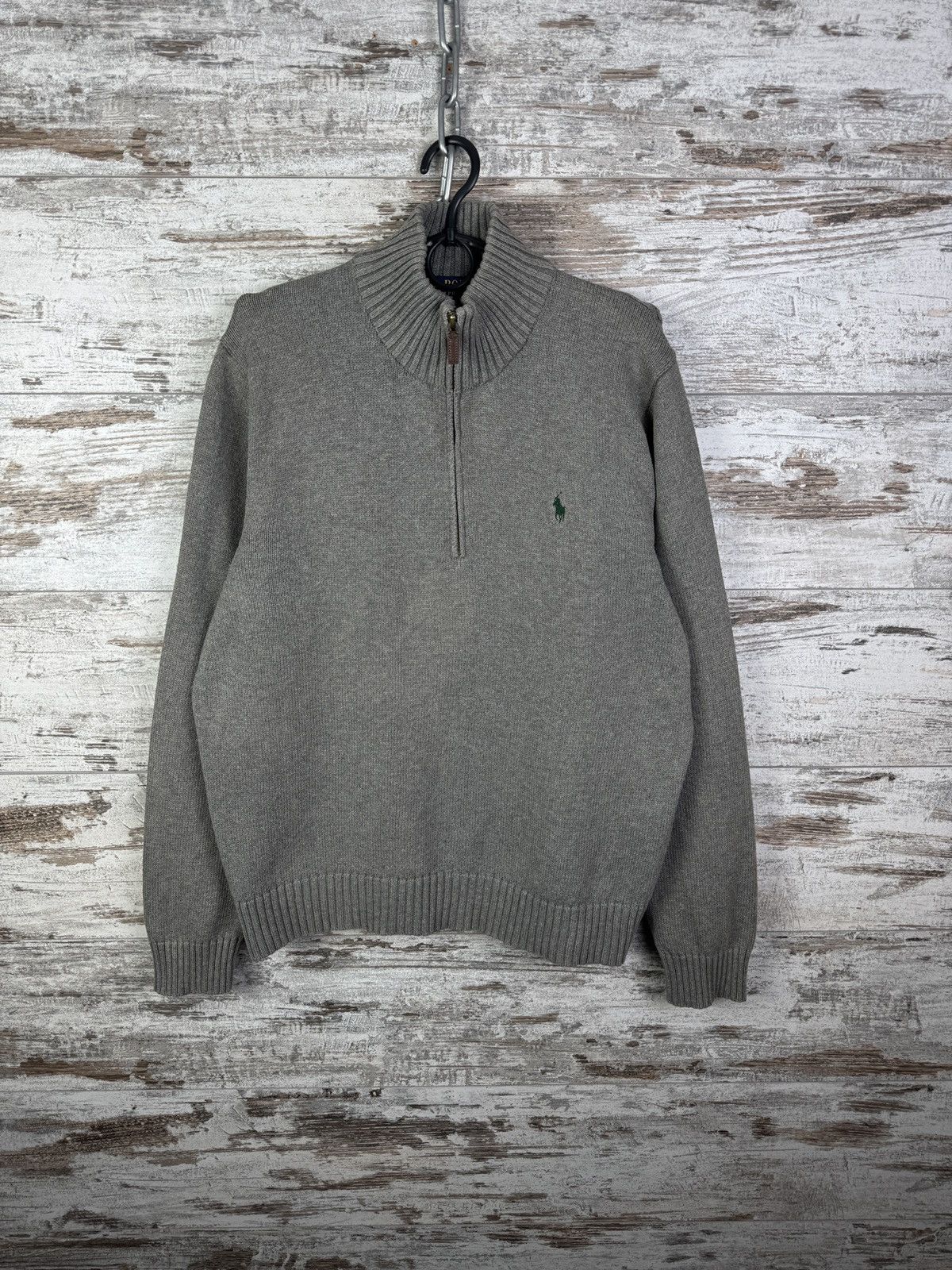 Polo Ralph Lauren Mens Vintage Polo Ralph Lauren 1/3 zip sweater sweatshirt Size US L / EU 52-54 / 3 - 1 Thumbnail