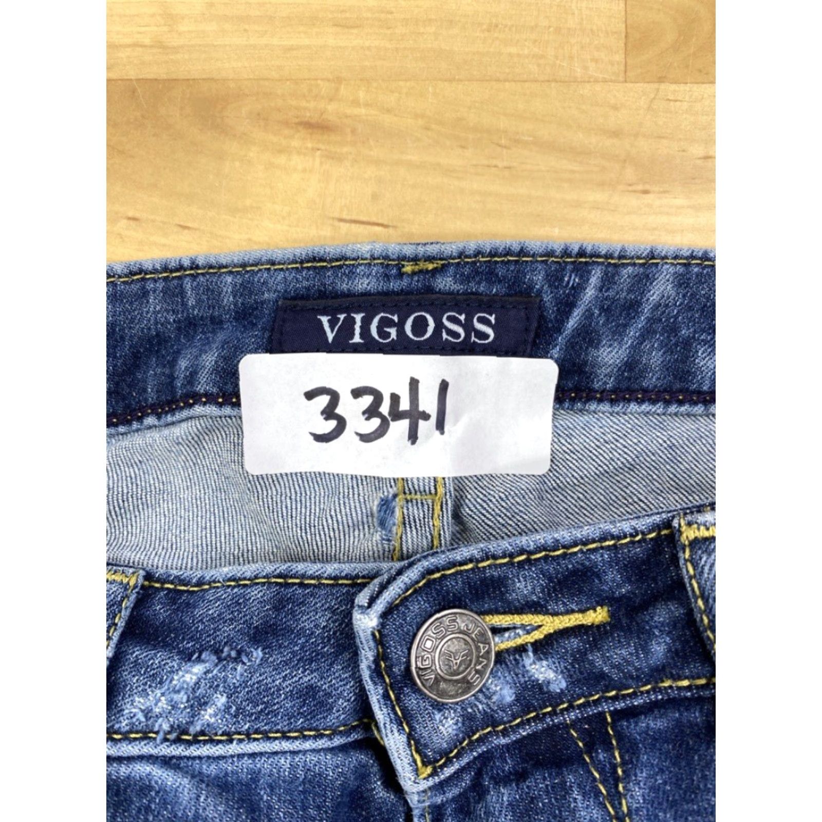 Vintage Womens Vigoss Dublin Denim Skinny Jeans 25x31 Blue Jeans Slim Skinny Denim 25 Womens Size 42" / US 20 - 4 Thumbnail