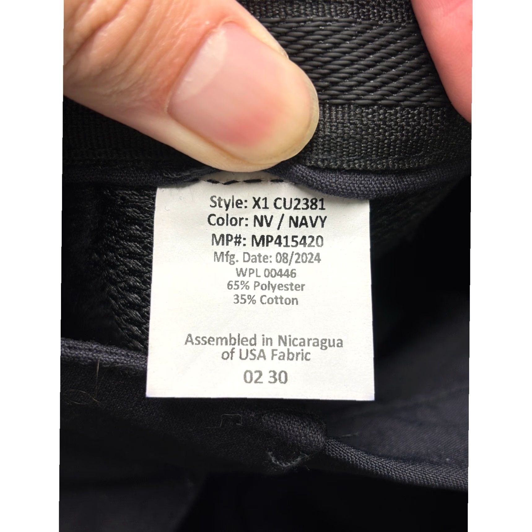 Vintage Vertx Women Cargo Pants X1CU2381 Navy Blue 30W30L/30Inseam Twill Straight Pockets Logo Button Zip Workwear Casual Womens Size 28" / US 6 / IT 42 - 7 Thumbnail