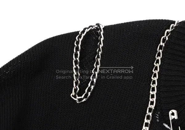 Junya Watanabe Junya Watanabe Black vintage decorative design sweater Size S / US 4 / IT 40 - 6 Thumbnail