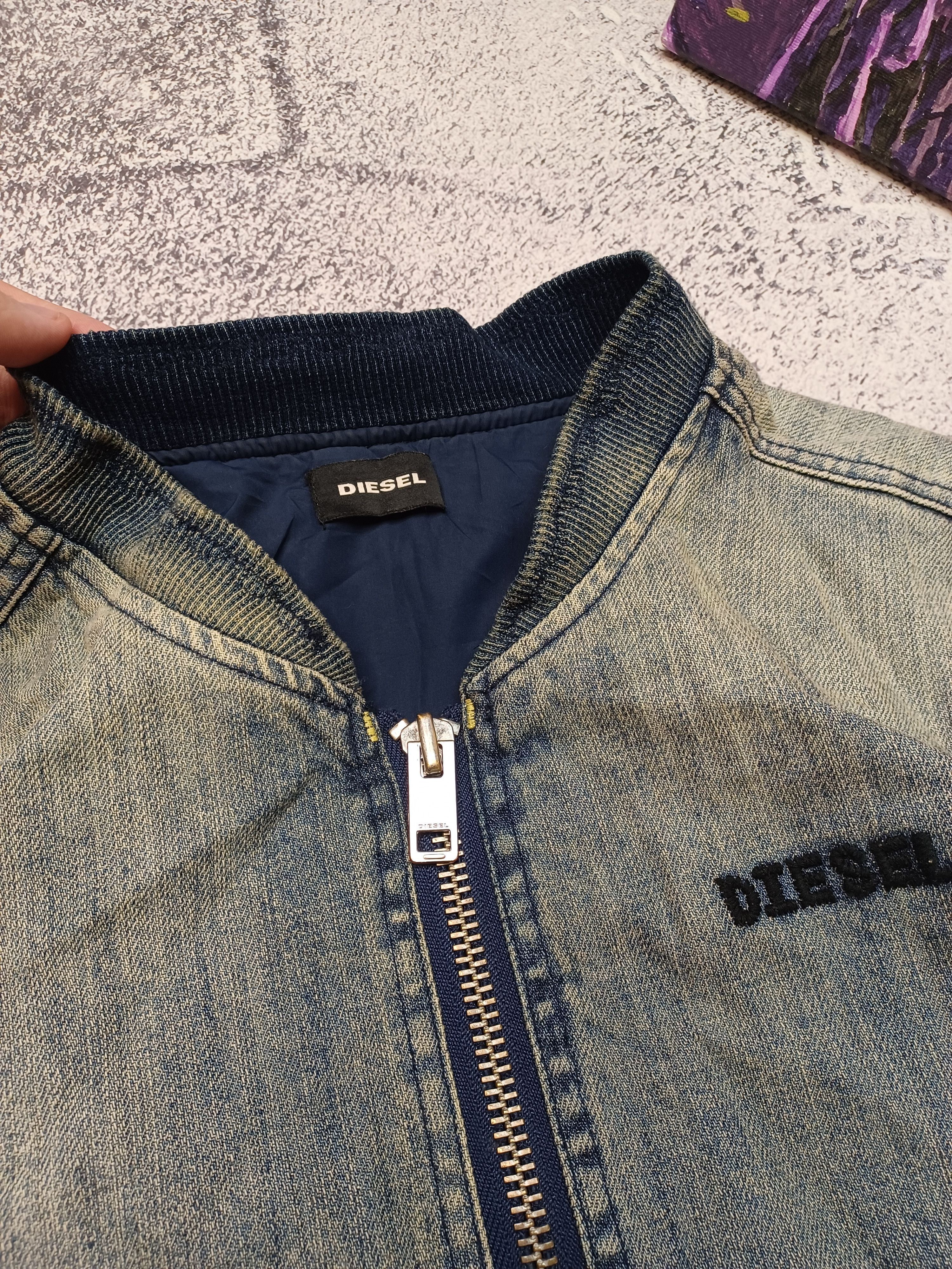 Diesel Diesel Women’s Denim Bomber Jacket Size XL / US 12-14 / IT 48-50 - 5 Thumbnail