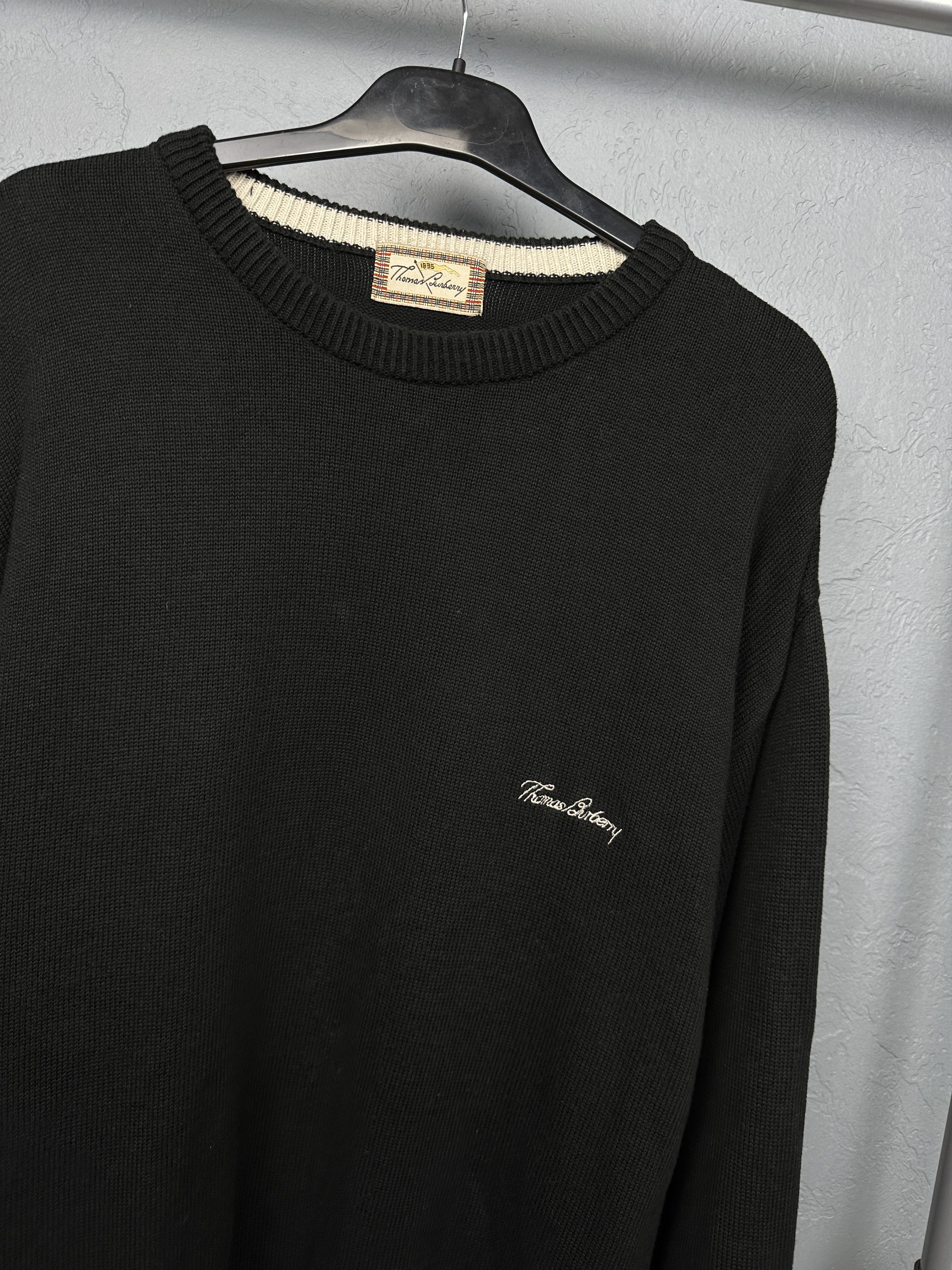 Burberry Thomas Burberry Vintage Mens Crew Neck Sweater Size US XL / EU 56 / 4 - 2 Thumbnail