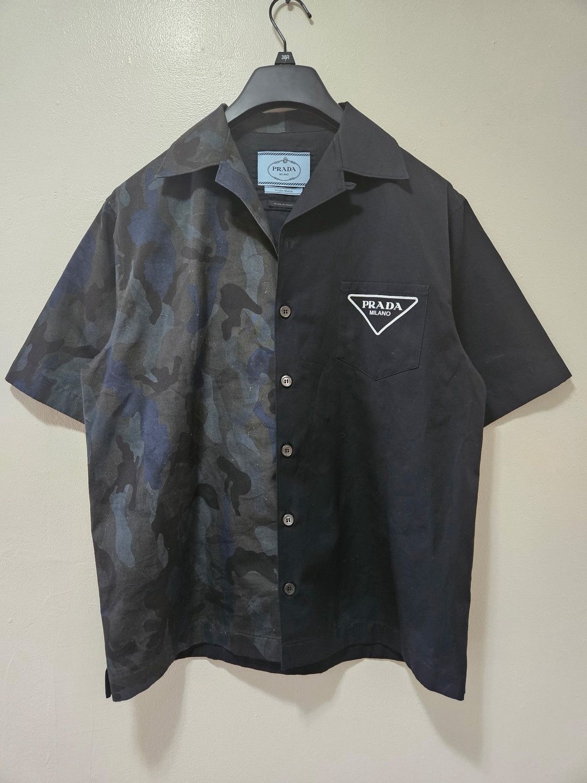Prada Prada Frankenstein Rose Button Up Bowling Shirt | Grailed