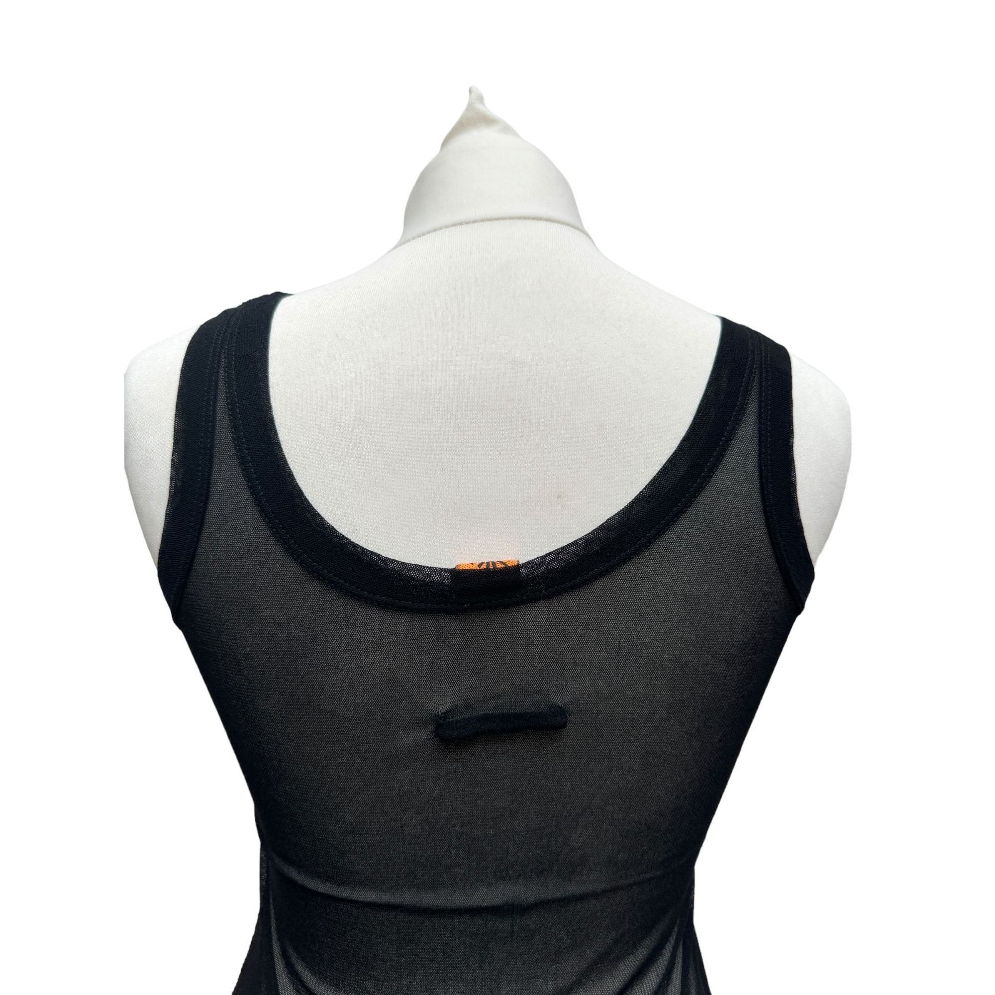 Jean Paul Gaultier Vintage Black Nylon Tank Top Size L / US 10 / IT 46 - 4 Thumbnail