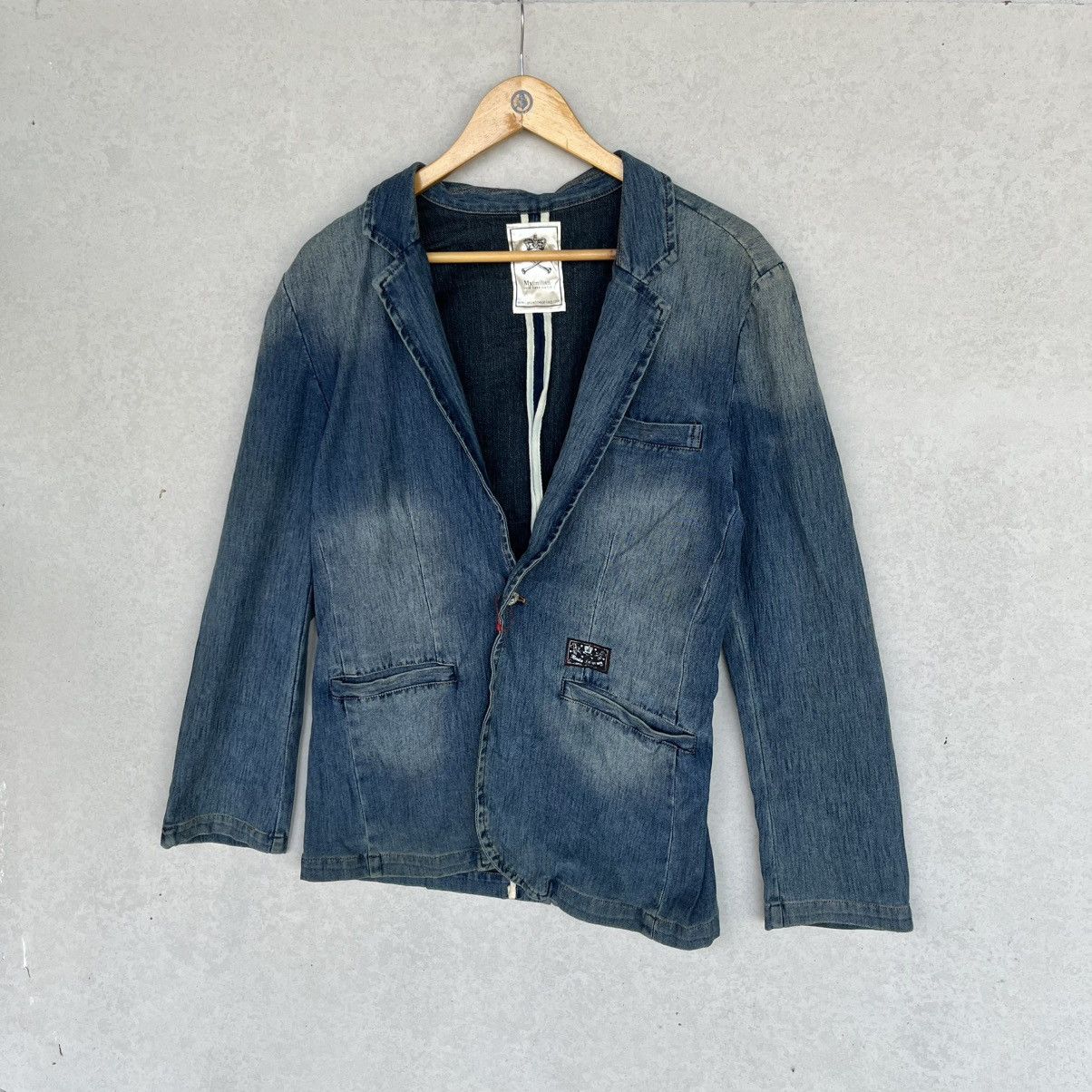 Other Vintage Maximilian Blue Denim Blazer With A Relaxed Fit Sz M Size US M / EU 48-50 / 2 - 2 Thumbnail