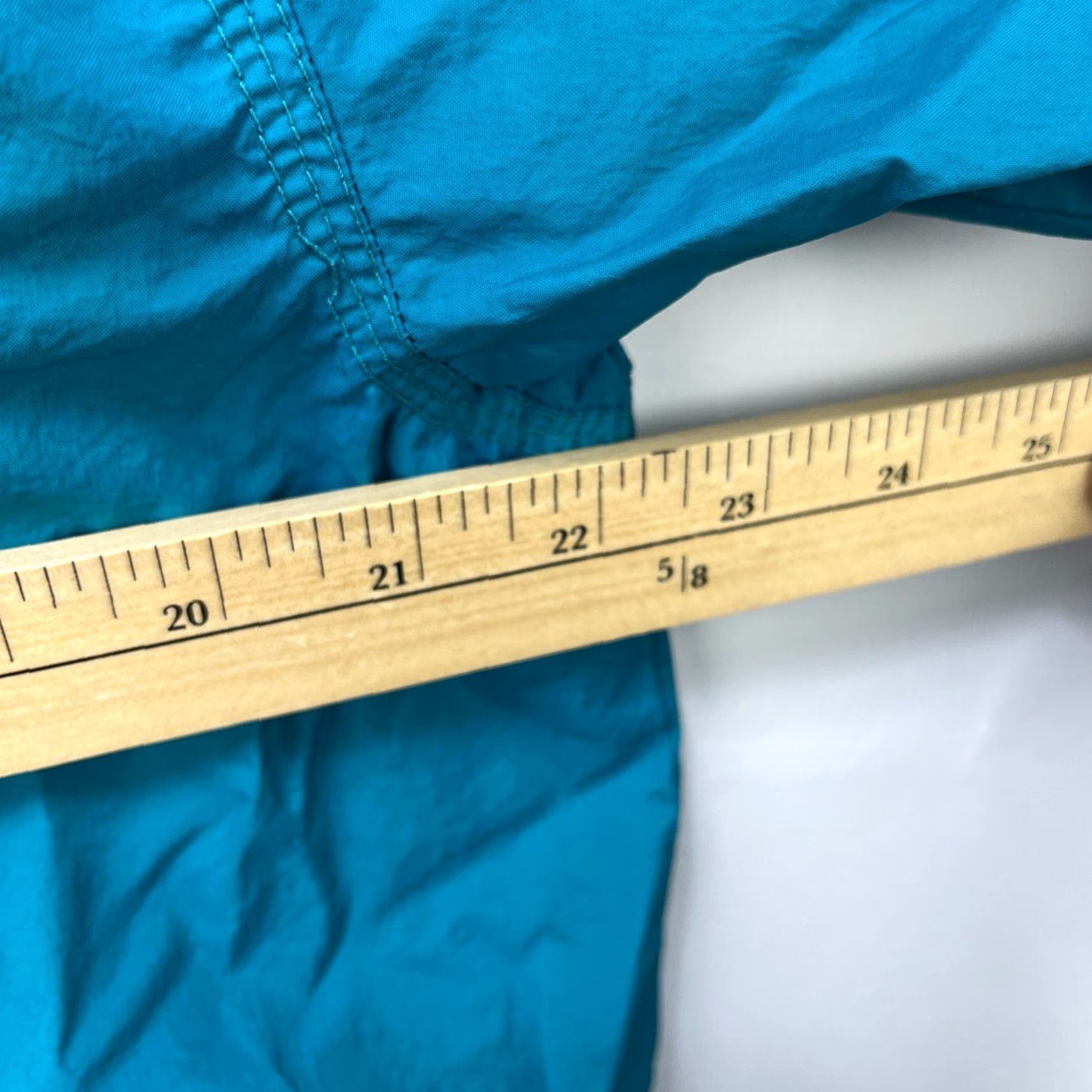 Nike VINTAGE Nike Tonal Swoosh Windbreaker Jacket Womens M Teal 90s Windbreaker Nike Womens Medium Teal 90s Size M / US 6-8 / IT 42-44 - 7 Thumbnail
