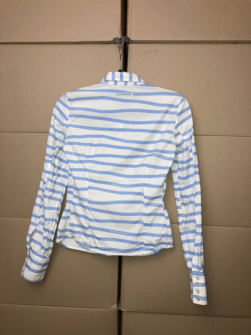 Jean Paul Gaultier JEAN PAUL GAULTIER STRIPED DRESS SHIRT BUTTON AVANT GARD Size XS / US 0-2 / IT 36-38 - 2 Thumbnail