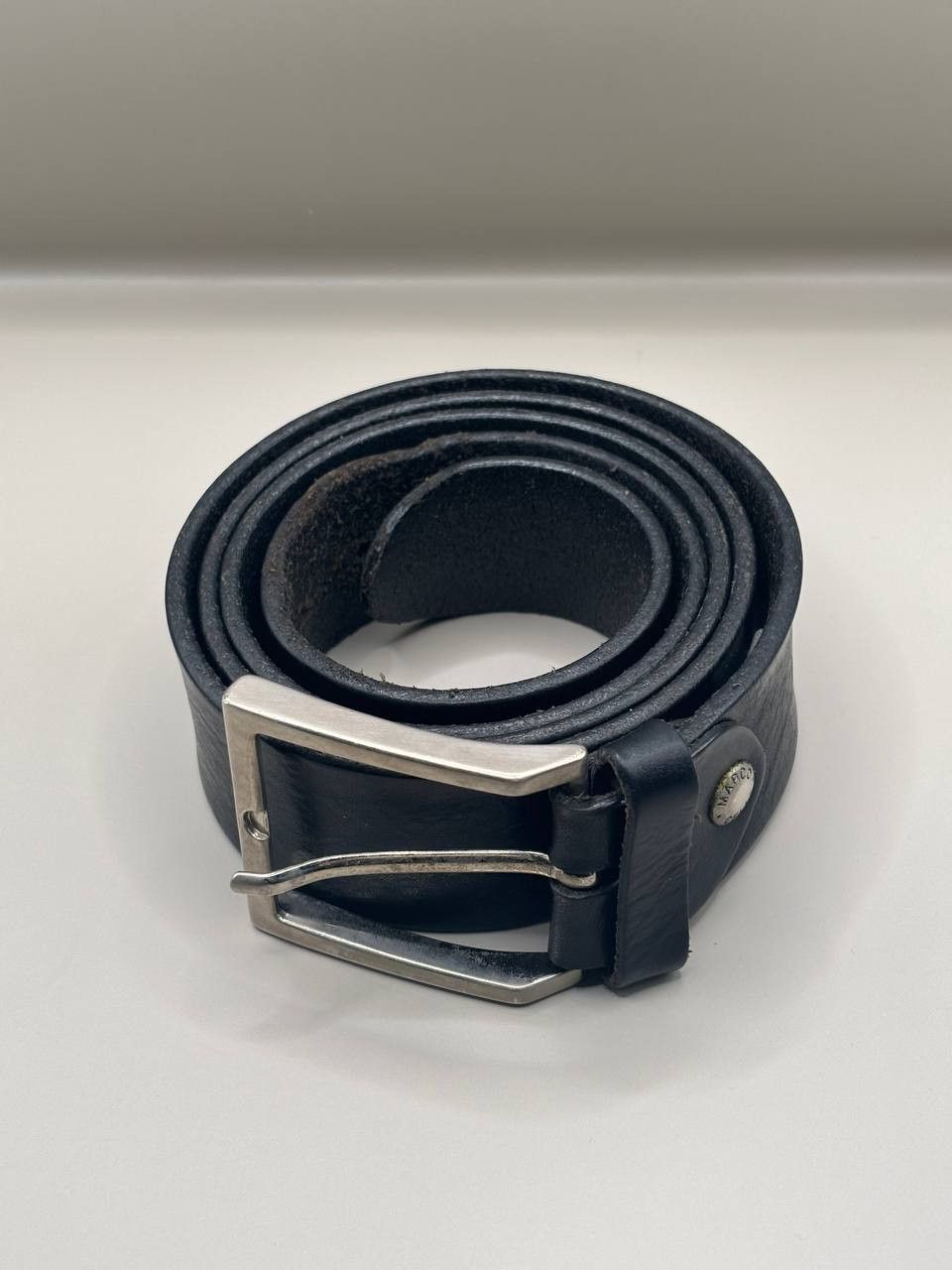 Vintage Marco Celli Genuine Leather Belt - Made in Italy - Black Size 40 - 6 Thumbnail