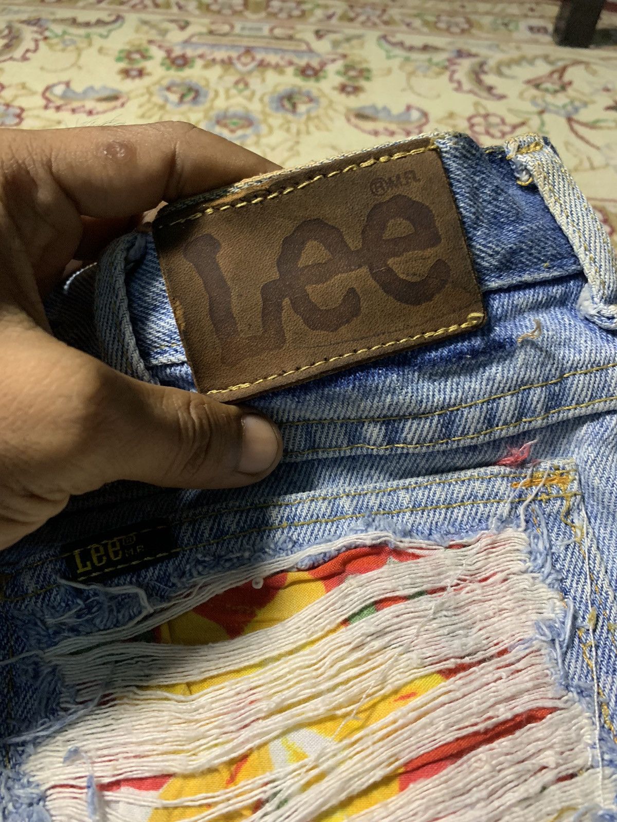 Lee 90s LEE SAMPLE BORO SASHIKO PANT RARE Size US 32 / EU 48 - 20 Thumbnail