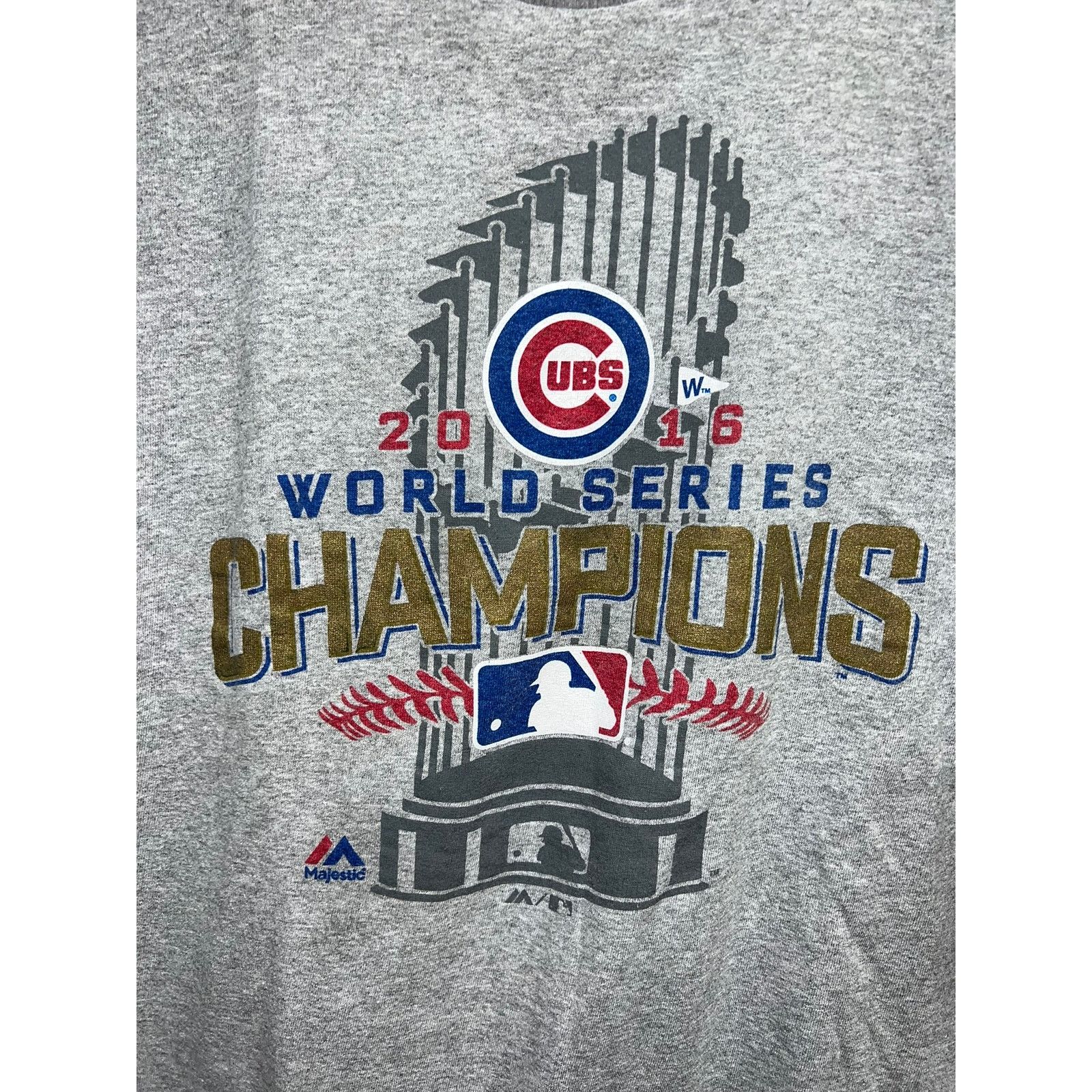 Majestic Chicago Cubs World Series Shirt Champions 2016 MLB Tee XL Size US XL / EU 56 / 4 - 2 Thumbnail