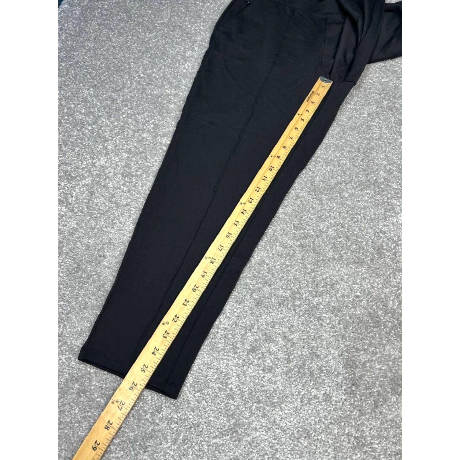 Athleta Athleta Venice Pintuck Pants Womens Medium Black Nylon High Rise Sweat Wicking Size 32" / US 10 / IT 46 - 4 Thumbnail