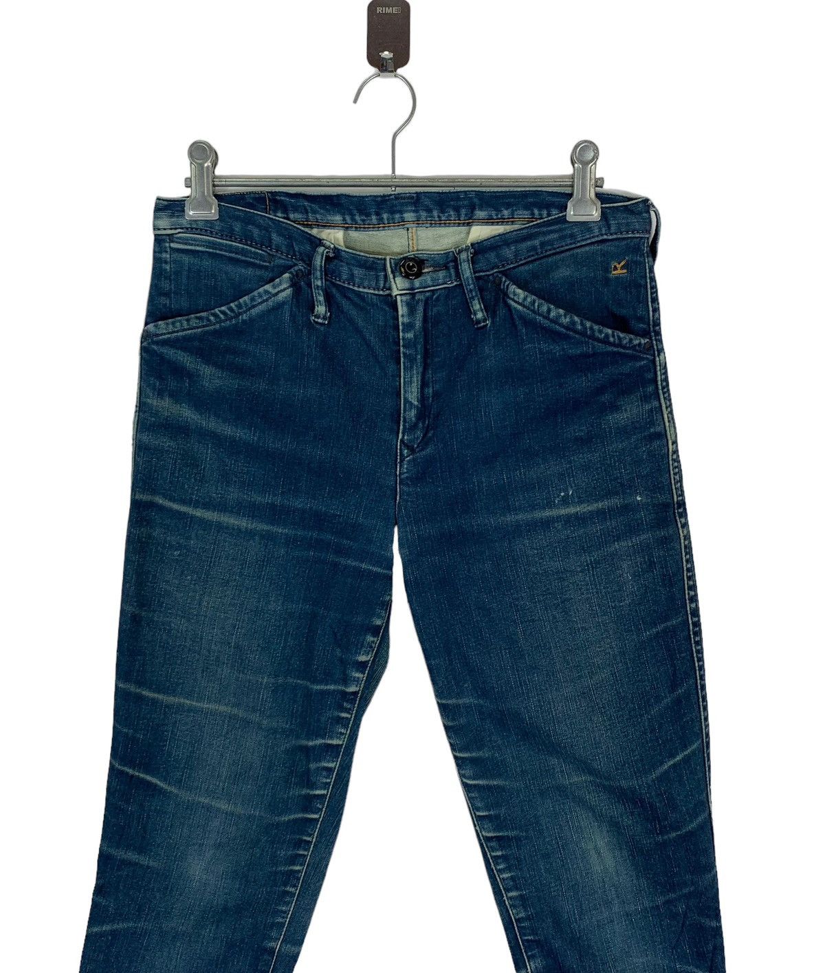 Blue Blue Japan VINTAGE 45RPM BLUE INDIGO DENIM JEANS Size 27" / US 4 / IT 40 - 4 Thumbnail