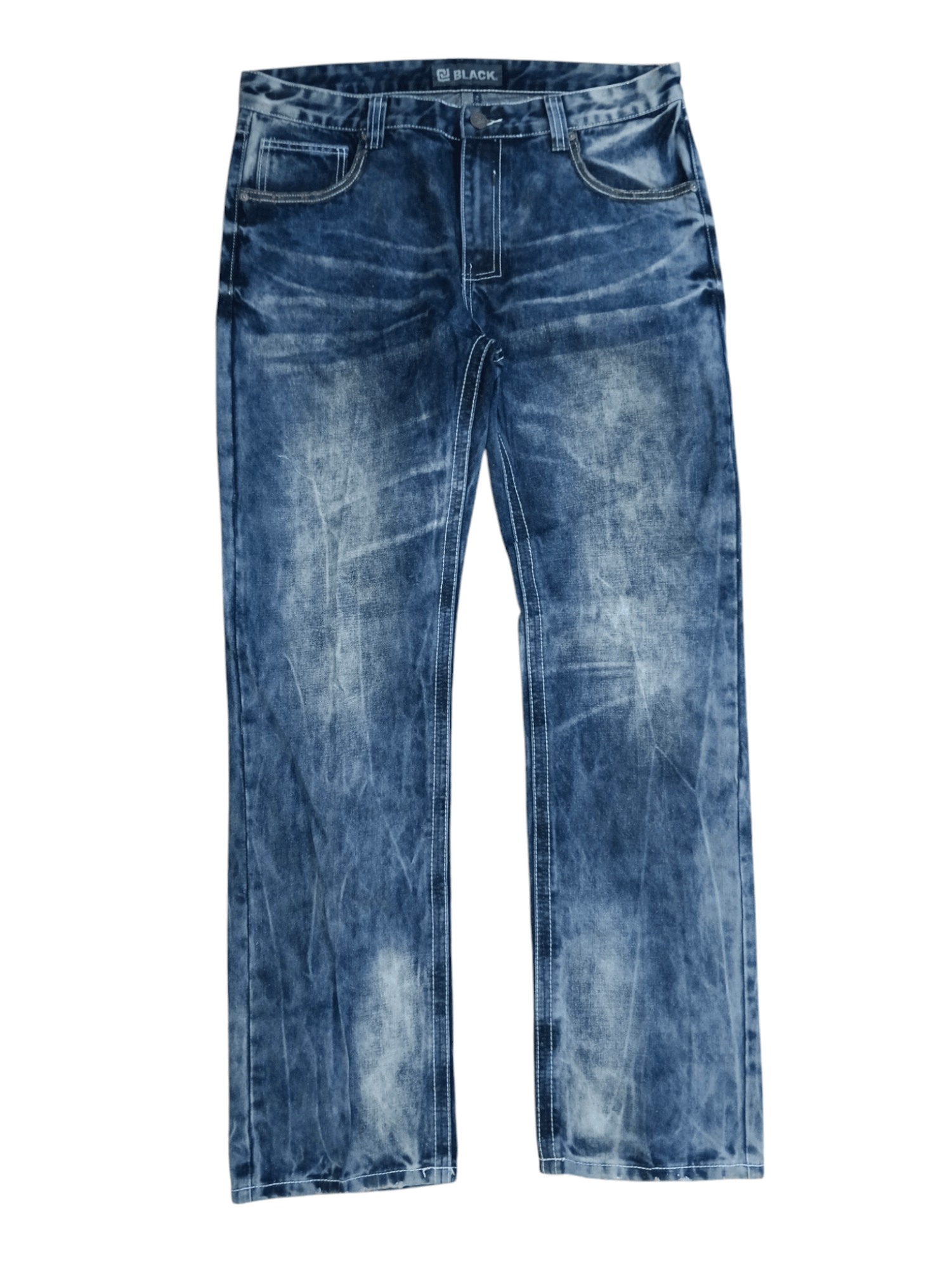 If Six Was Nine SICK BLACK DENIM PANTS Size US 34 / EU 50 - 1 Thumbnail