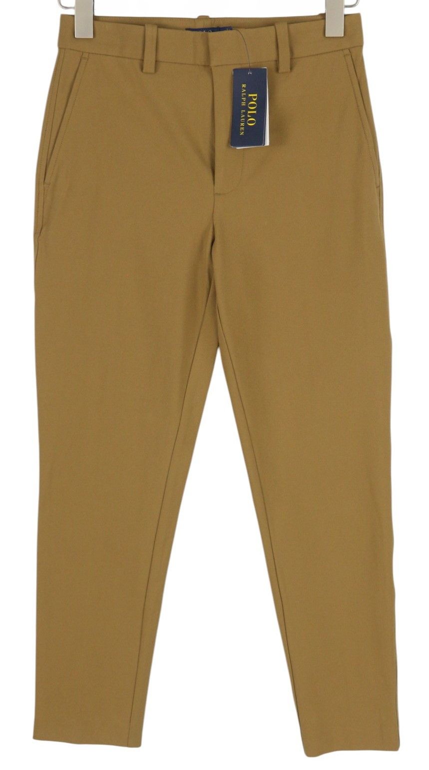 Polo Ralph Lauren W26 Brown Chino Slim Fit Zip Fly Ankle Trousers 84709 Size 26" / US 2 / IT 38 - 1 Thumbnail