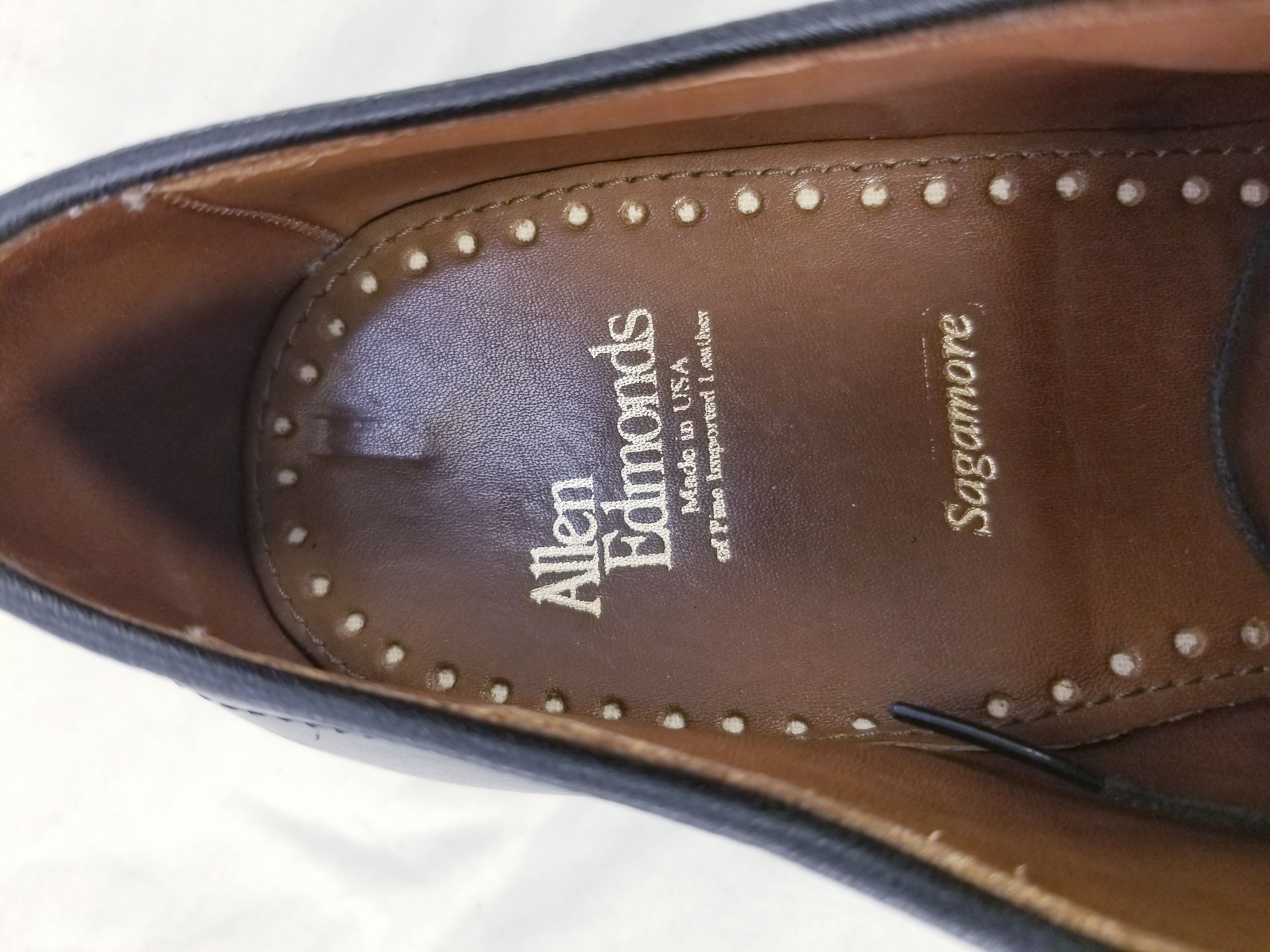 Allen Edmonds SAGAMORE OXFORDS Size US 12 / EU 45 - 8 Thumbnail