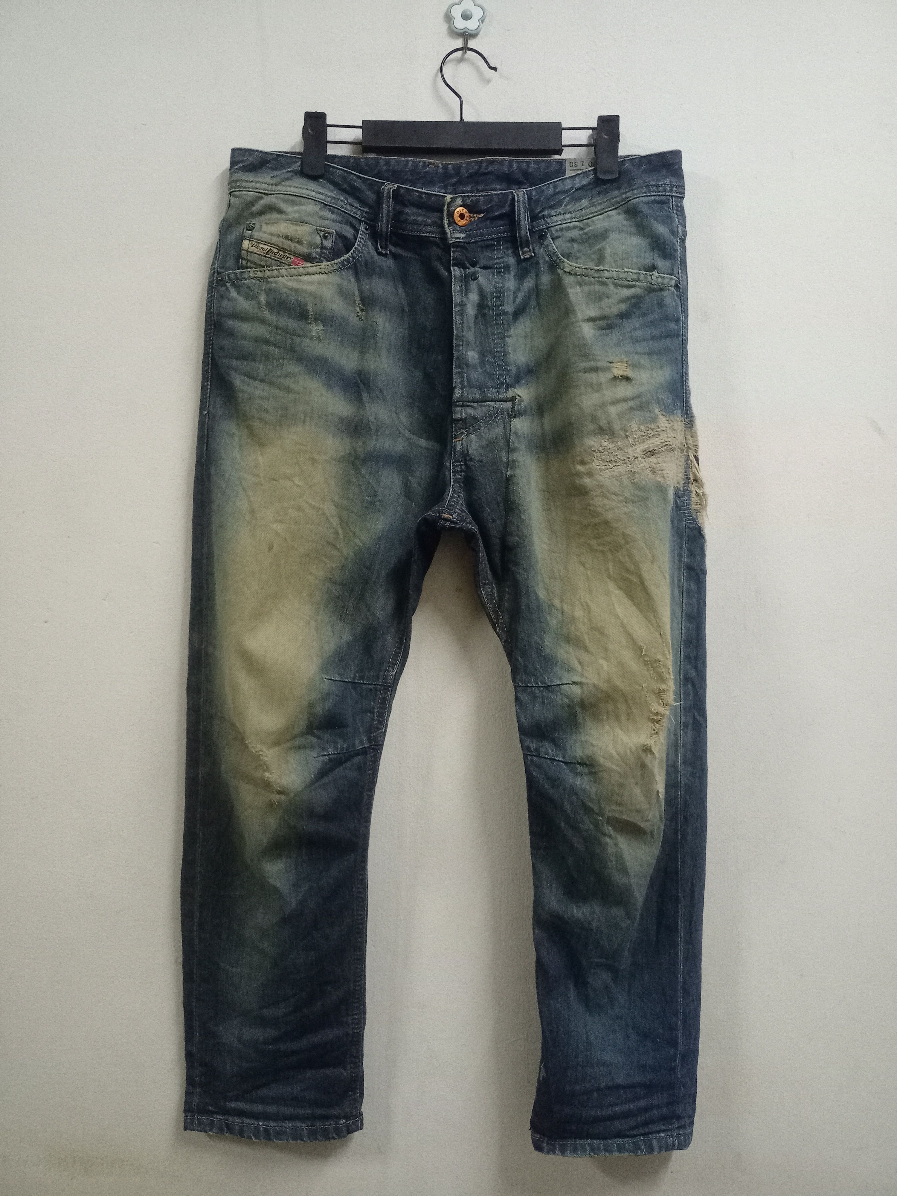 Diesel Vintage Diesel Narrot Mud Wash Boro Style Distressed Jeans Size US 33 - 1 Thumbnail