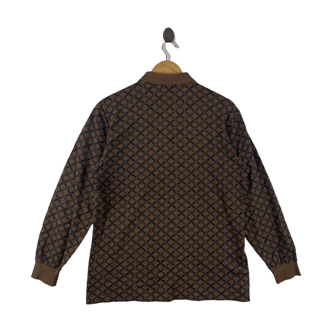Givenchy × Vintage Vintage GIVENCHY monogram long sleeve polo tee Size US XL / EU 56 / 4 - 4 Thumbnail