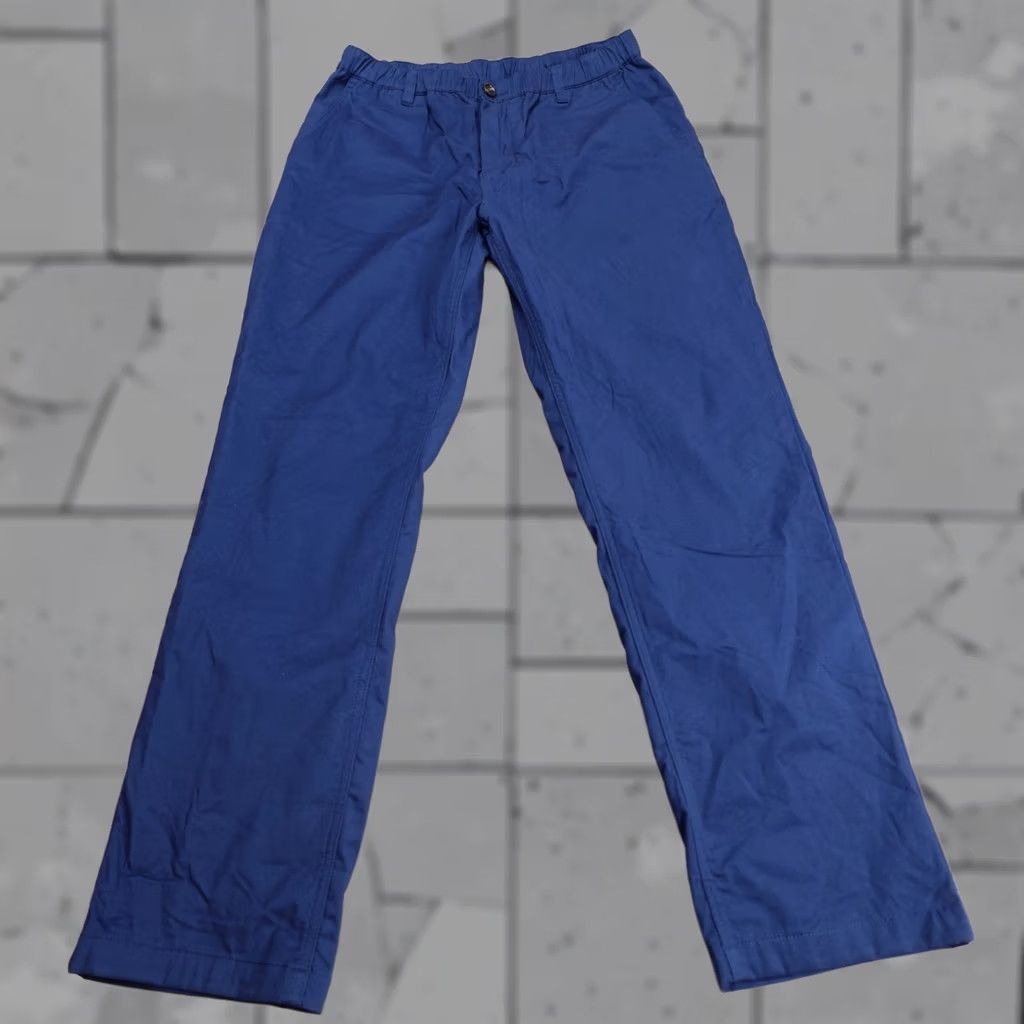 Commando Woof Clothing Mens Pants Medium Blue Lined Chino Stretch Waist Cotton Blend Straight Inseam 29 in Pockets Button Front Vac wood? Size US 31 - 1 Thumbnail