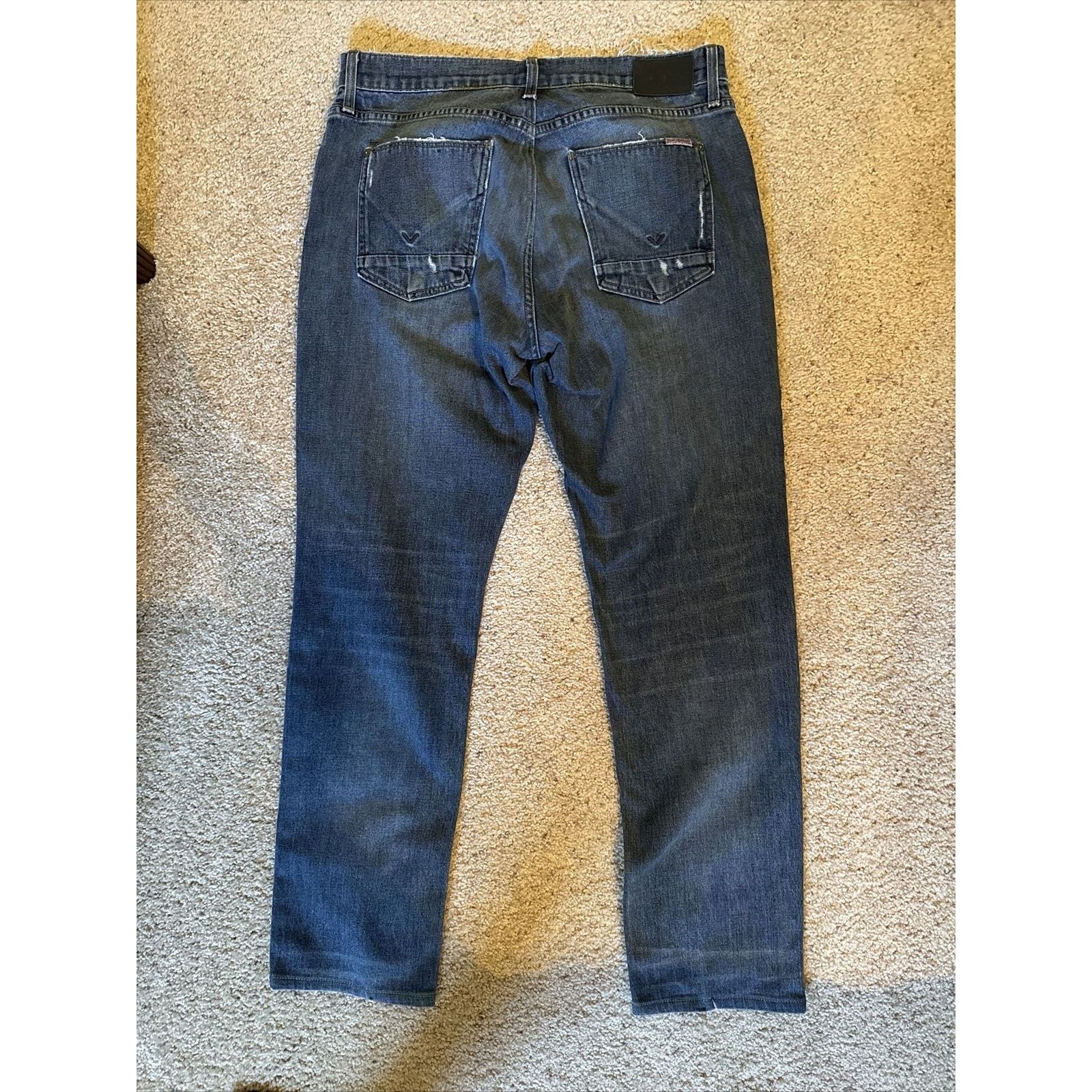 Hudson Hudson Blake Slim Straight Distressed Jeans, 36, Button Fly Size US 36 / EU 52 - 5 Thumbnail