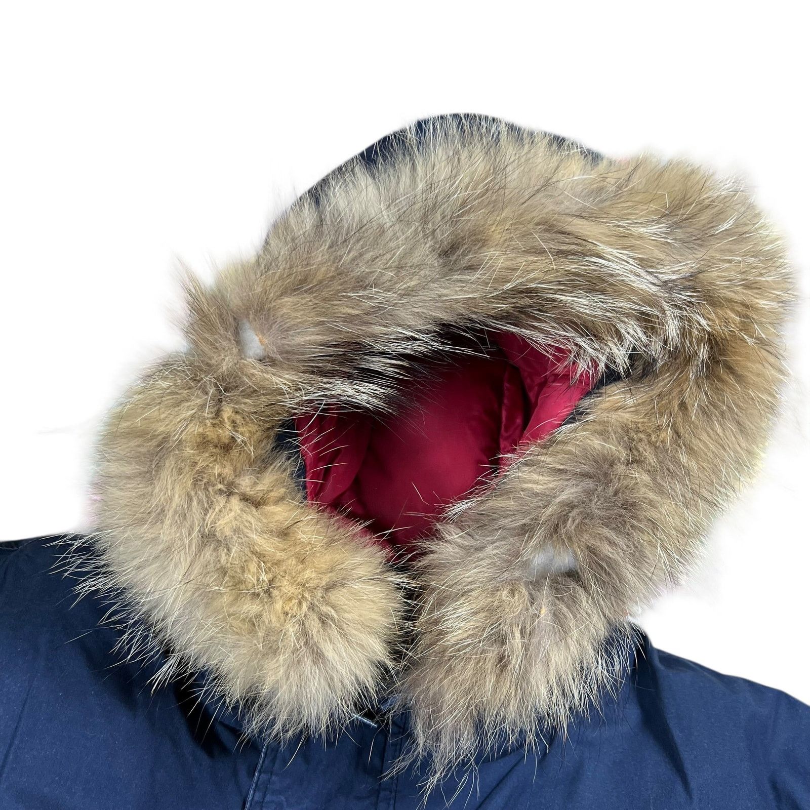 Tommy Hilfiger × Vintage Vintage 90s Tommy Hilfiger fur hood mini patch jacket (M) Size US M / EU 48-50 / 2 - 8 Thumbnail