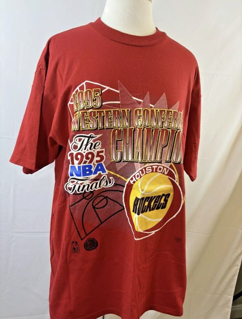 NBA × Vintage Vintage NBA 1995 Western Conference Champions T-shirt Size US XL / EU 56 / 4 - 1 Thumbnail