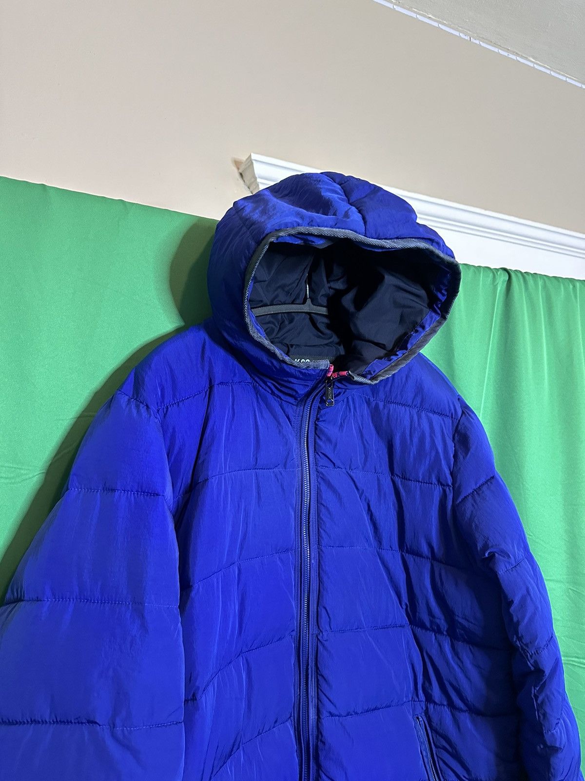Scotch & Soda Zip-up hooded blue puffer coat Size US XL / EU 56 / 4 - 2 Thumbnail