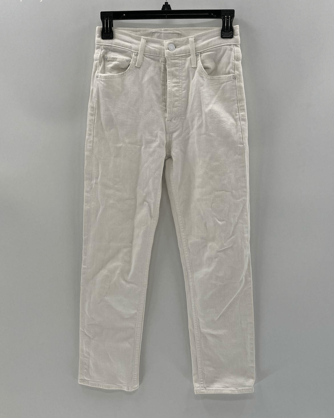 MOTHER Mother The Hustler Ankle Jeans Women's White Denim High Rise Size 26" / US 2 / IT 38 - 1 Thumbnail