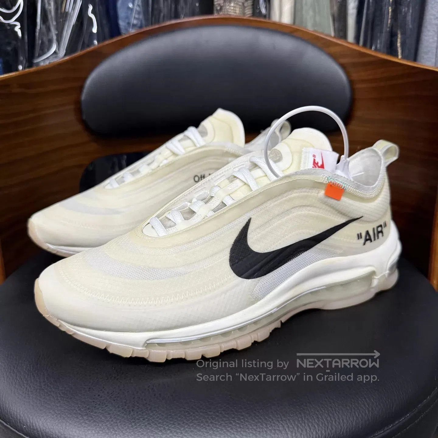 Off-White White Low-Top Sneakers with Air Cushioning. Size US 9 / EU 42 - 1 Thumbnail