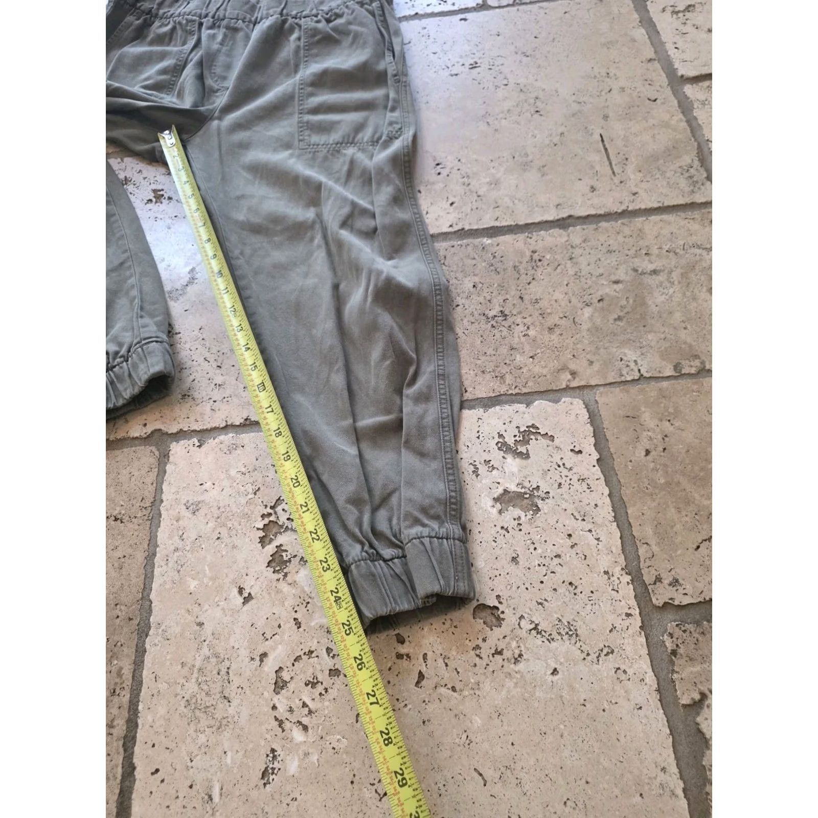 Gap GAP Jogger Pants Women M Green Army Soft Olive Utility Joggers Size 32" / US 10 / IT 46 - 6 Thumbnail