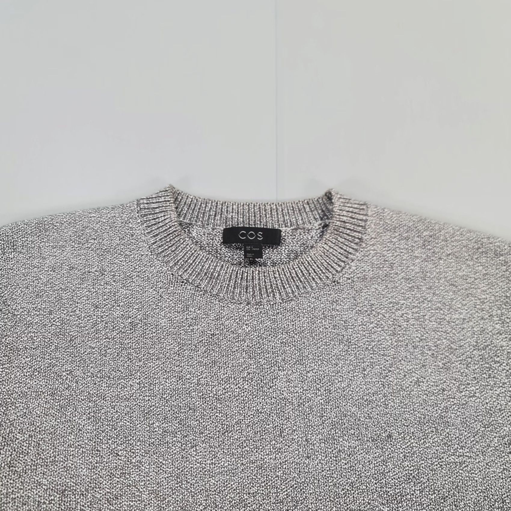 Cos COS Men Jumper Grey Small Crew Neck Long Sleeve Cotton Blend Pullover Size US S / EU 44-46 / 1 - 2 Thumbnail