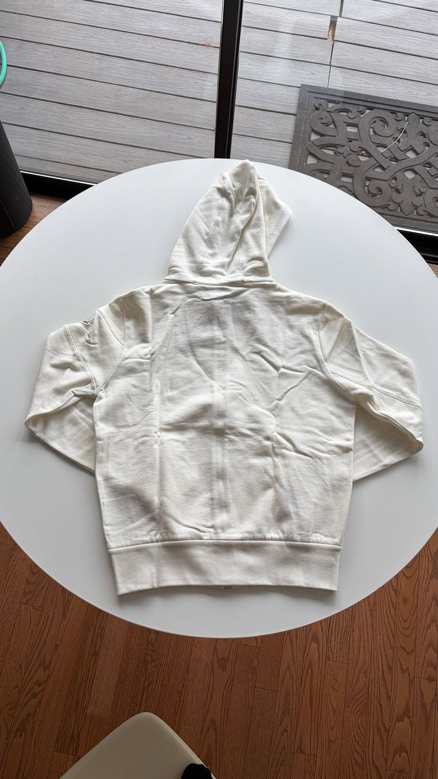Moncler Moncler White Zip-Up Hoodie Size US M / EU 48-50 / 2 - 8 Thumbnail