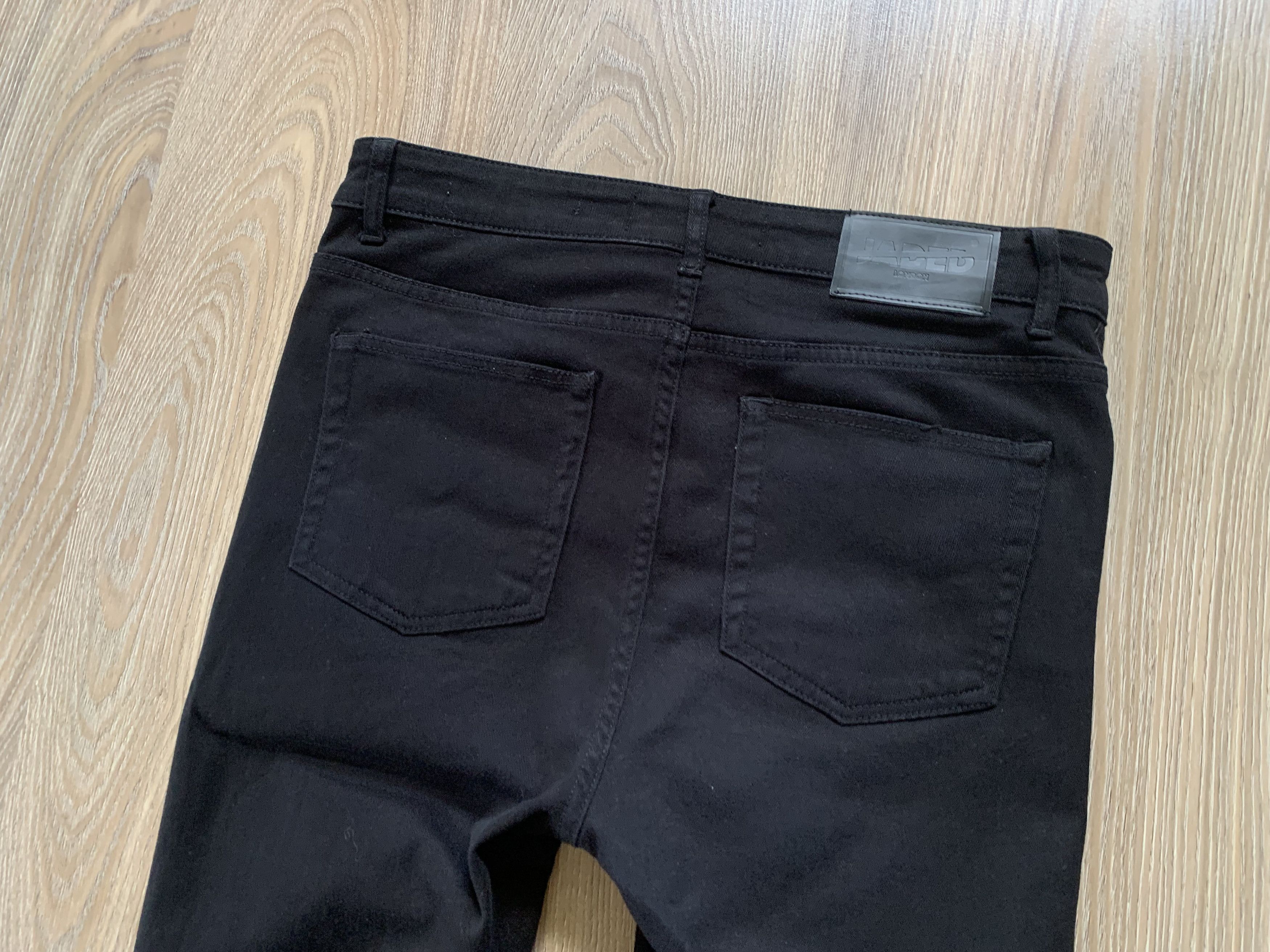 Jaded London Jaded London Super Skinny Fit Distressed Black Jeans Size US 34 / EU 50 - 6 Thumbnail