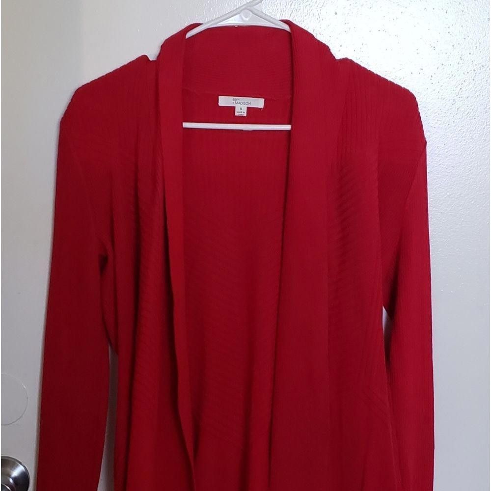 Designer CT1024a Red Cardigan Sweater small Size S / US 4 / IT 40 - 1 Thumbnail