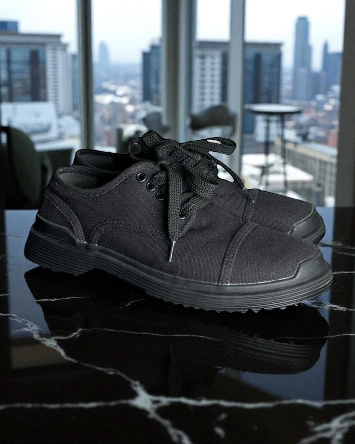 GU × Maison MIHARA YASUHIRO GU x Mihara Yasuhiro Canvas Derby | Rare Street Sneaker Size US 7.5 / EU 40-41 - 3 Thumbnail