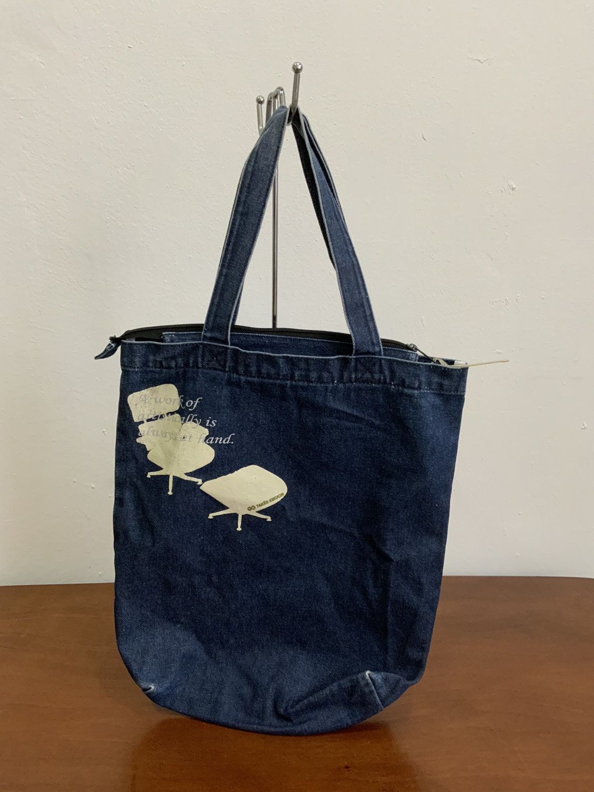 Japanese Brand Takeo Kikuchi Denim Japan Tote Bag Size ONE SIZE - 2 Thumbnail