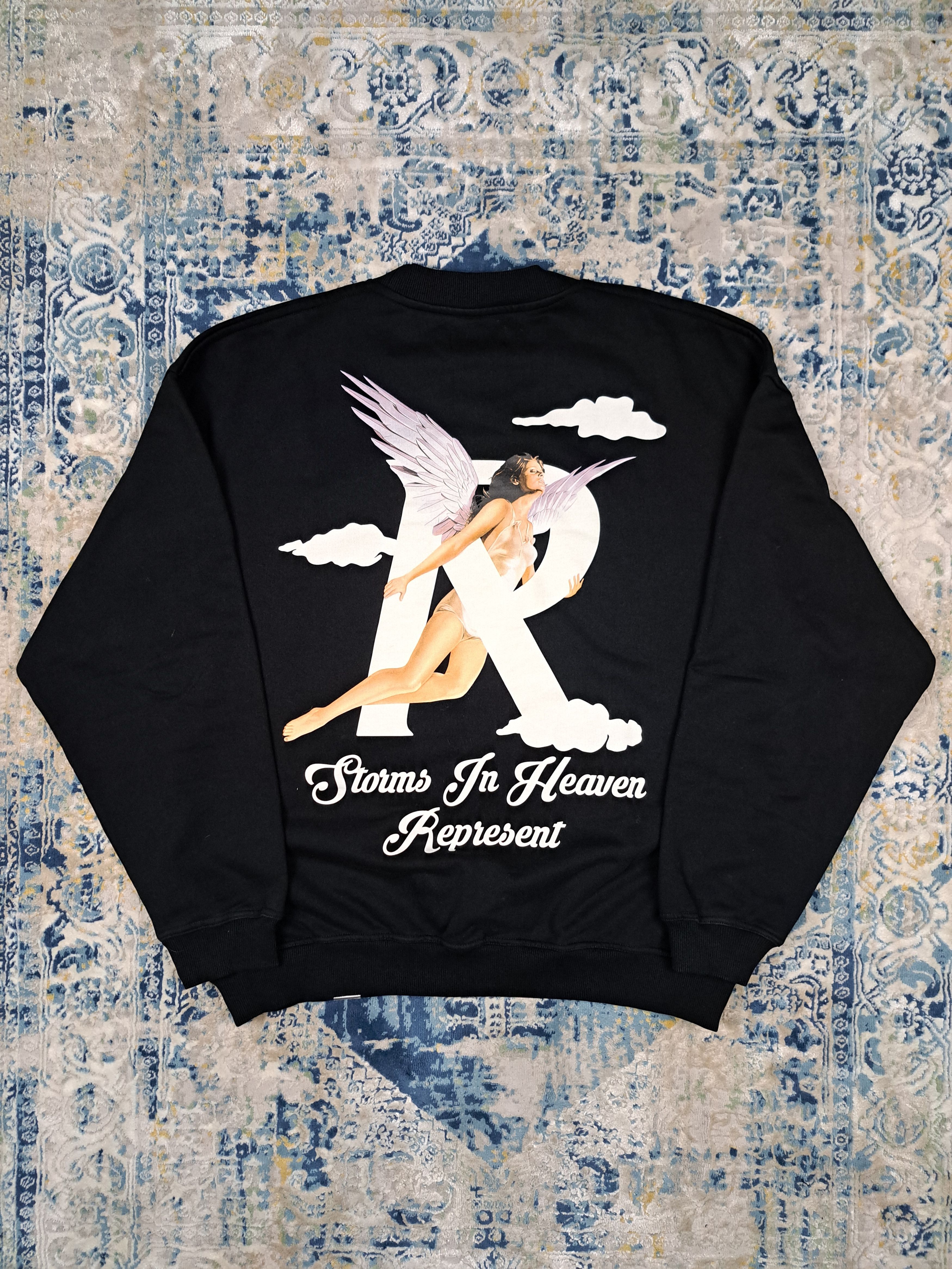 Represent Clo. Represent Storms In Heaven Angel Heavyweight Boxy Crewneck Size US XXL / EU 58 / 5 - 1 Thumbnail