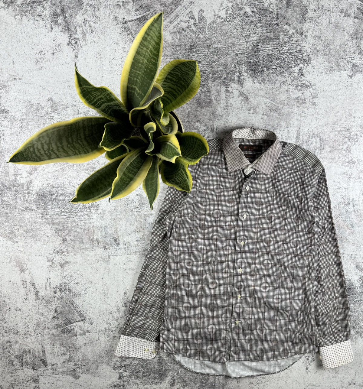 Etro Etro Milano 39 IT Full Monogram Button Classic Shirt Size US M / EU 48-50 / 2 - 1 Thumbnail