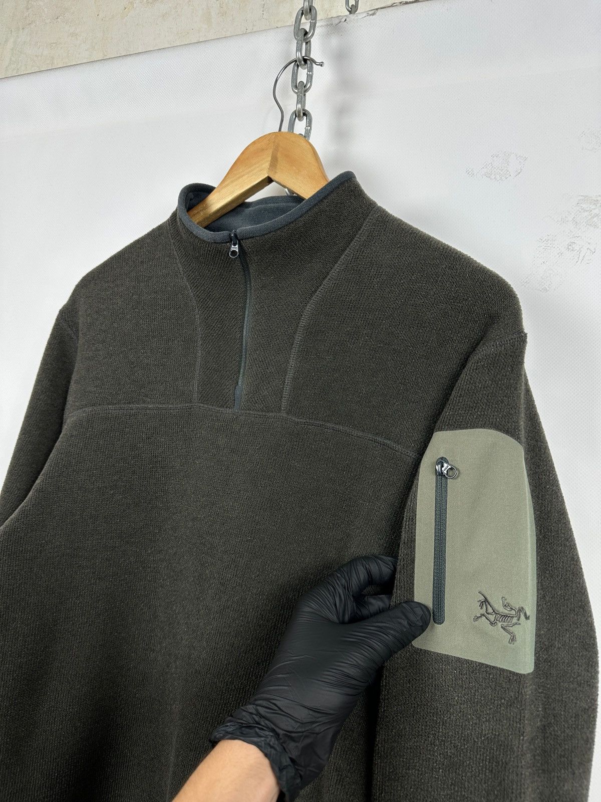 Arc'teryx Vintage Arcteryx Khaki Polartec Fleece Jacket Size US M / EU 48-50 / 2 - 13 Thumbnail